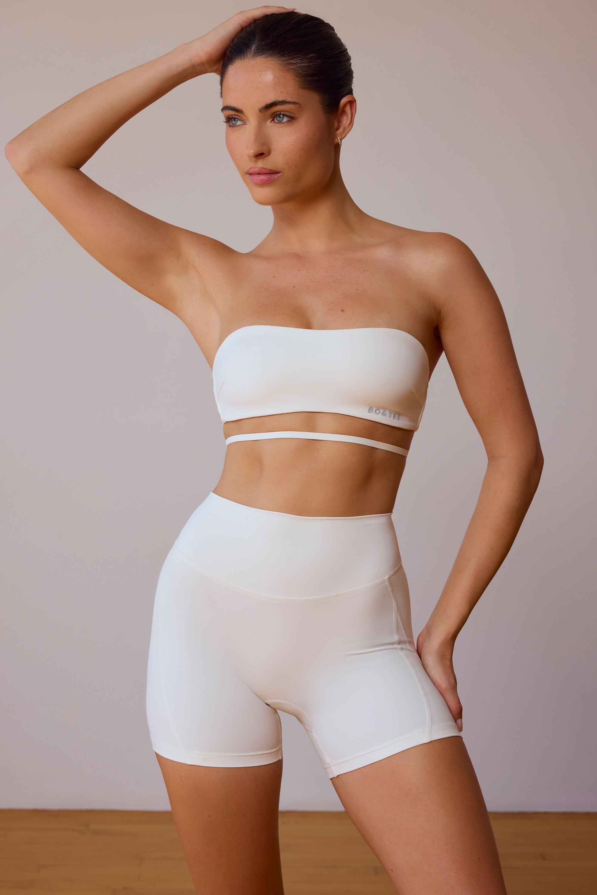 UltraFlex Mini Shorts in Soft White - Image 4
