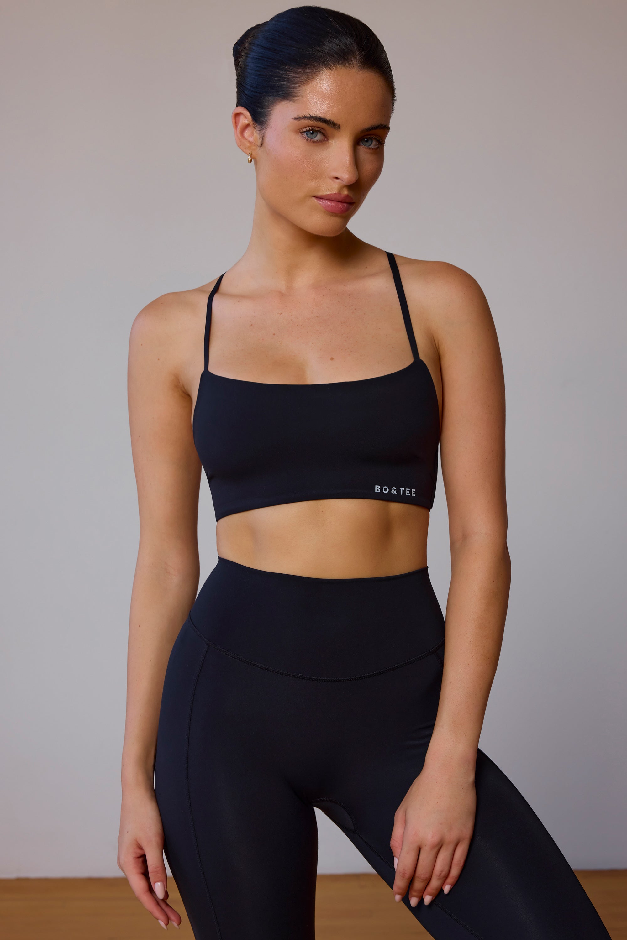 UltraFlex Cross-Back Sports Bra in Black - Image 2