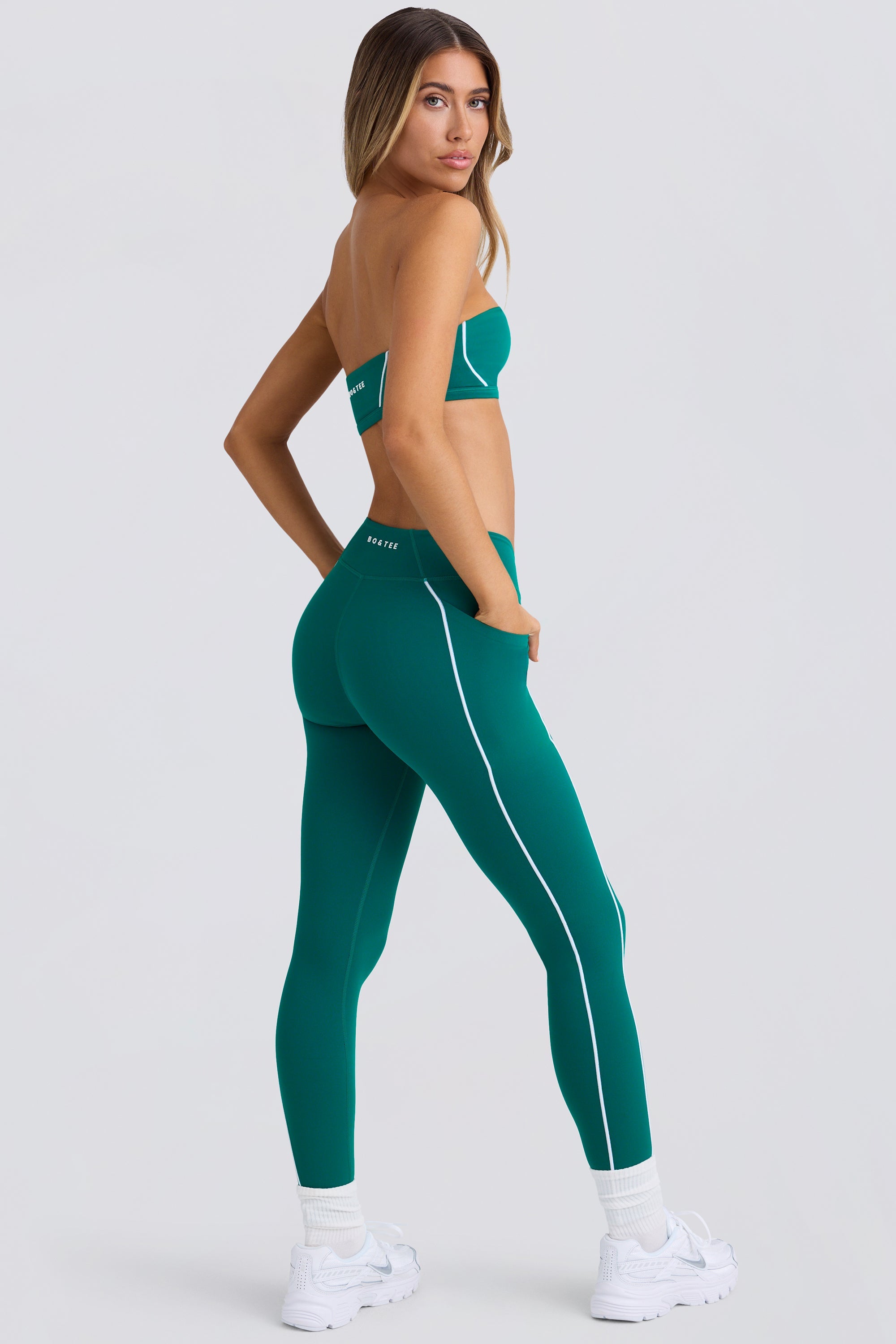 Soft Active Leggings in Varsity Green - Image 6