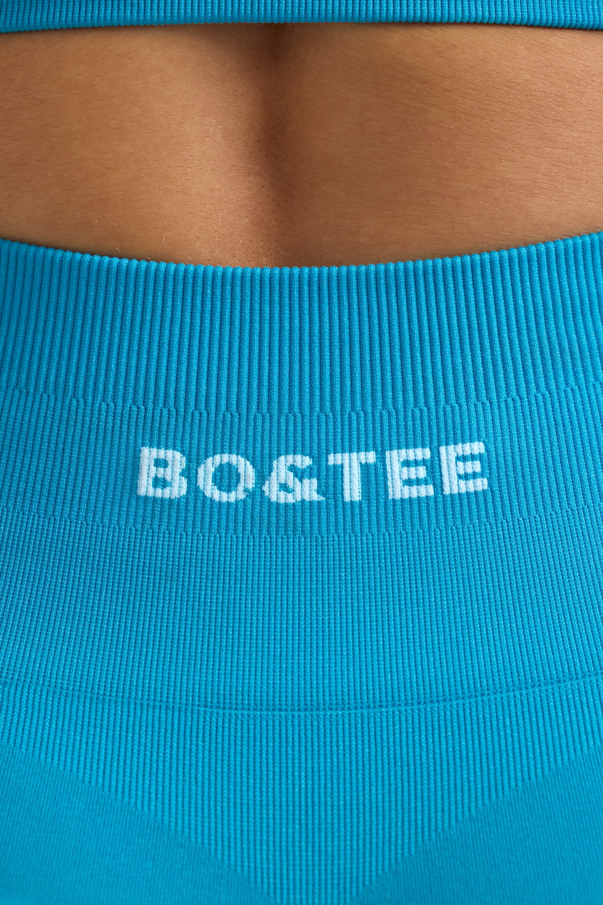 Define Luxe Mini Shorts in Turquoise Blue - Image 4