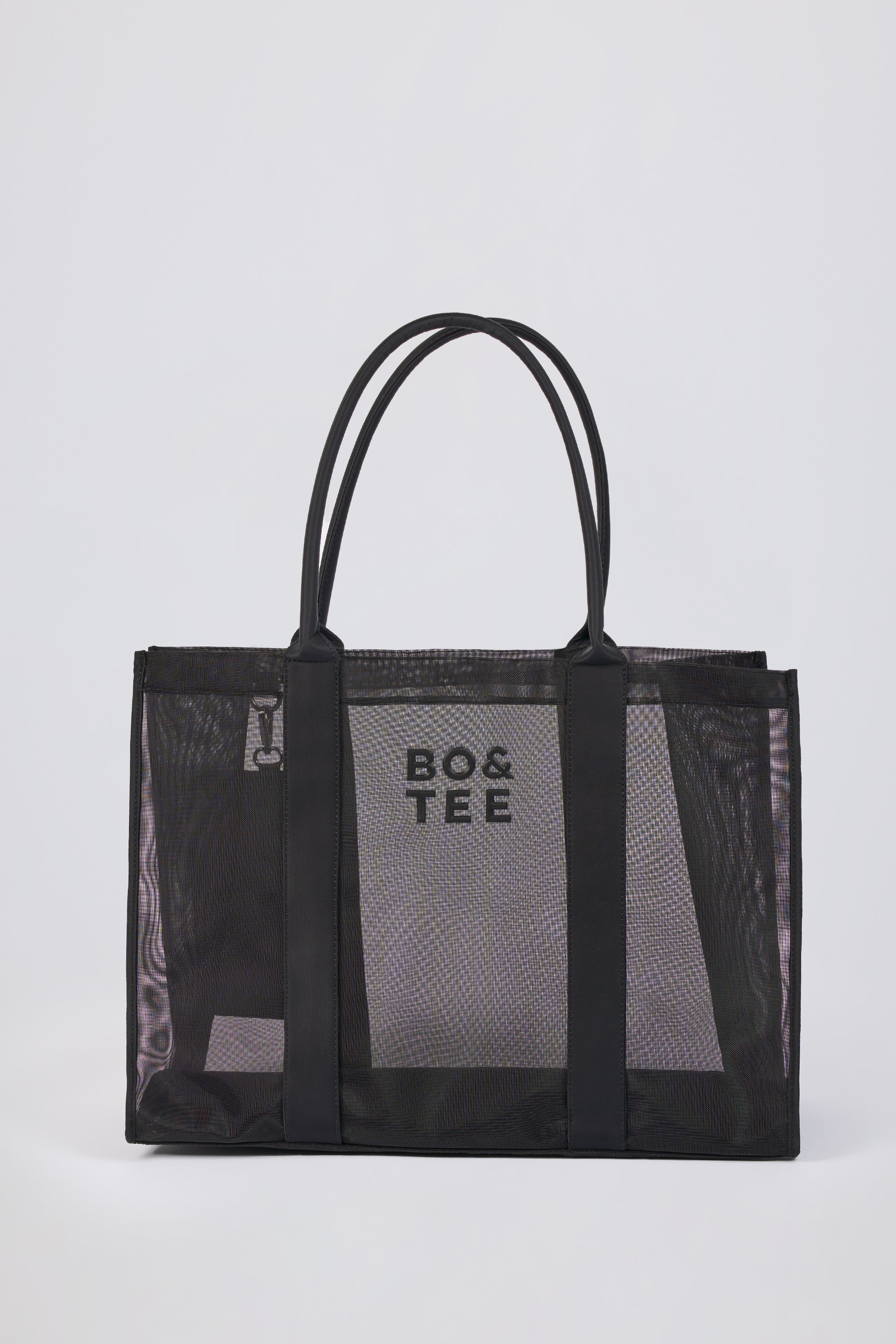Mesh Tote Bag in Black - Image 3
