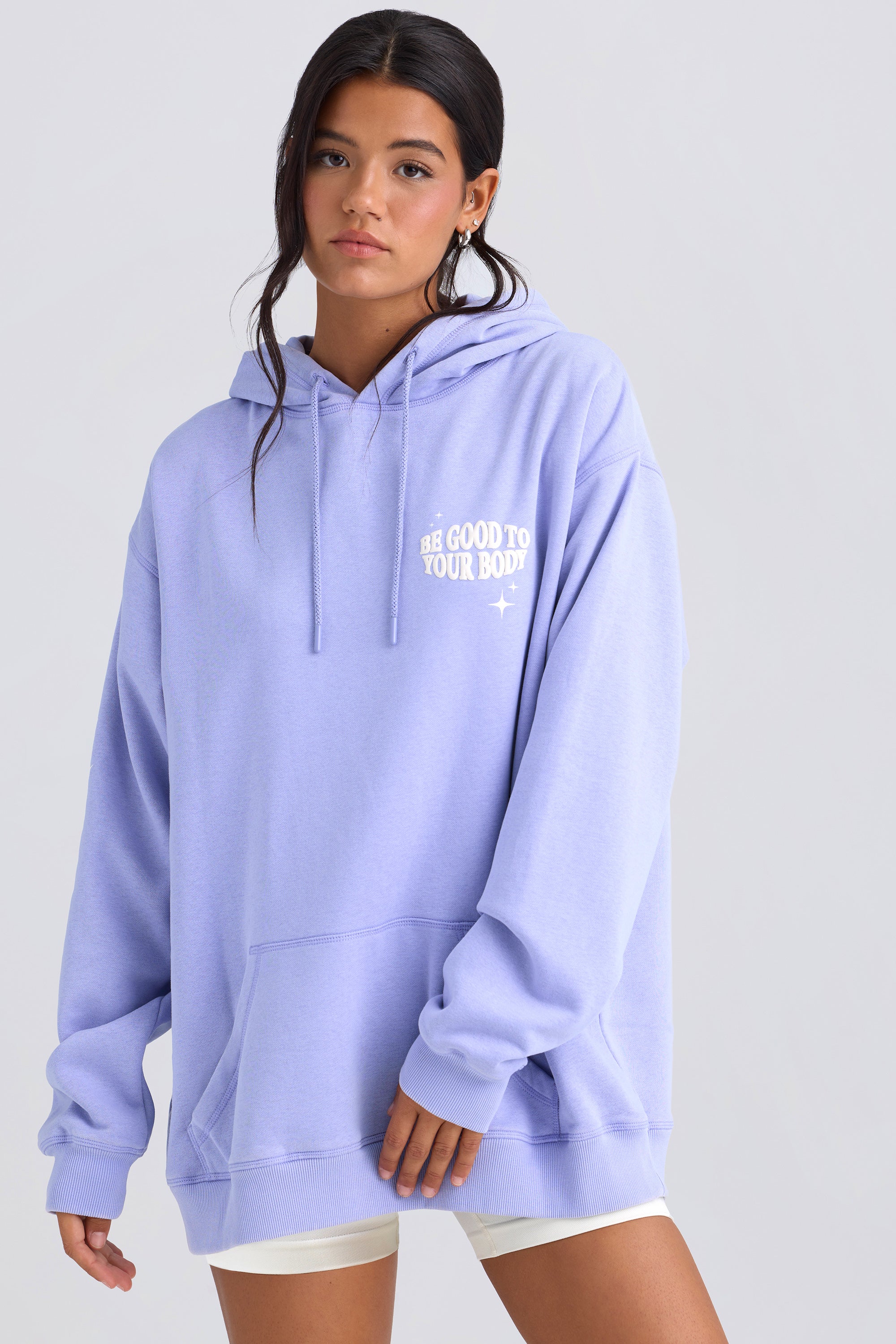 Oversized Hoodie in Periwinkle - Image 7