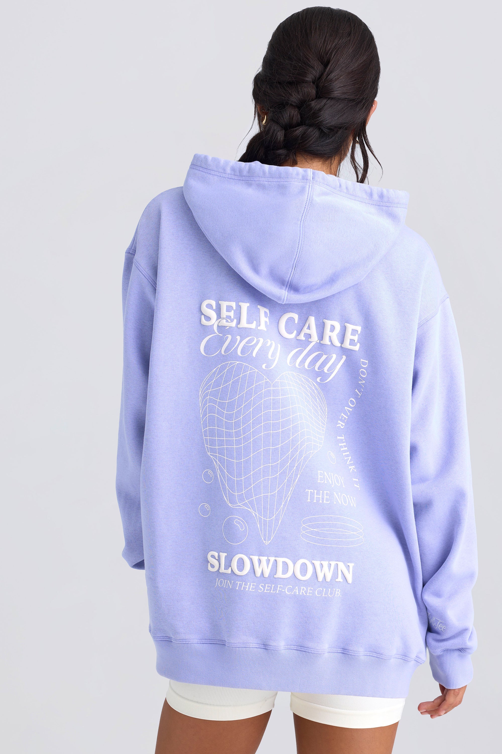 Oversized Hoodie in Periwinkle - Image 2