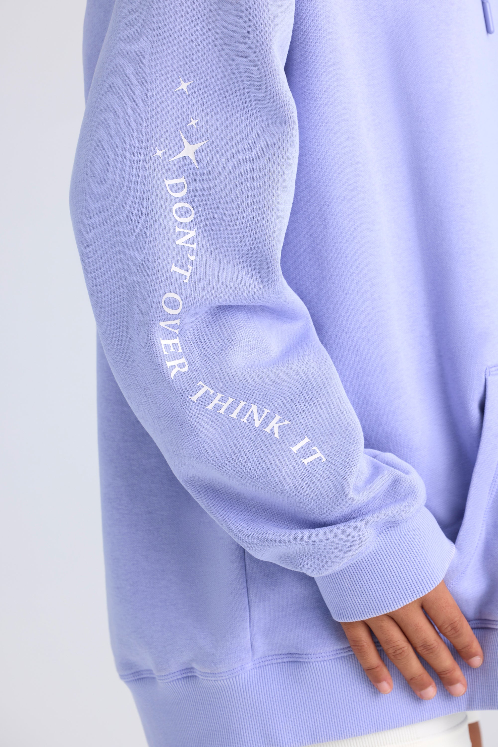 Oversized Hoodie in Periwinkle - Image 4