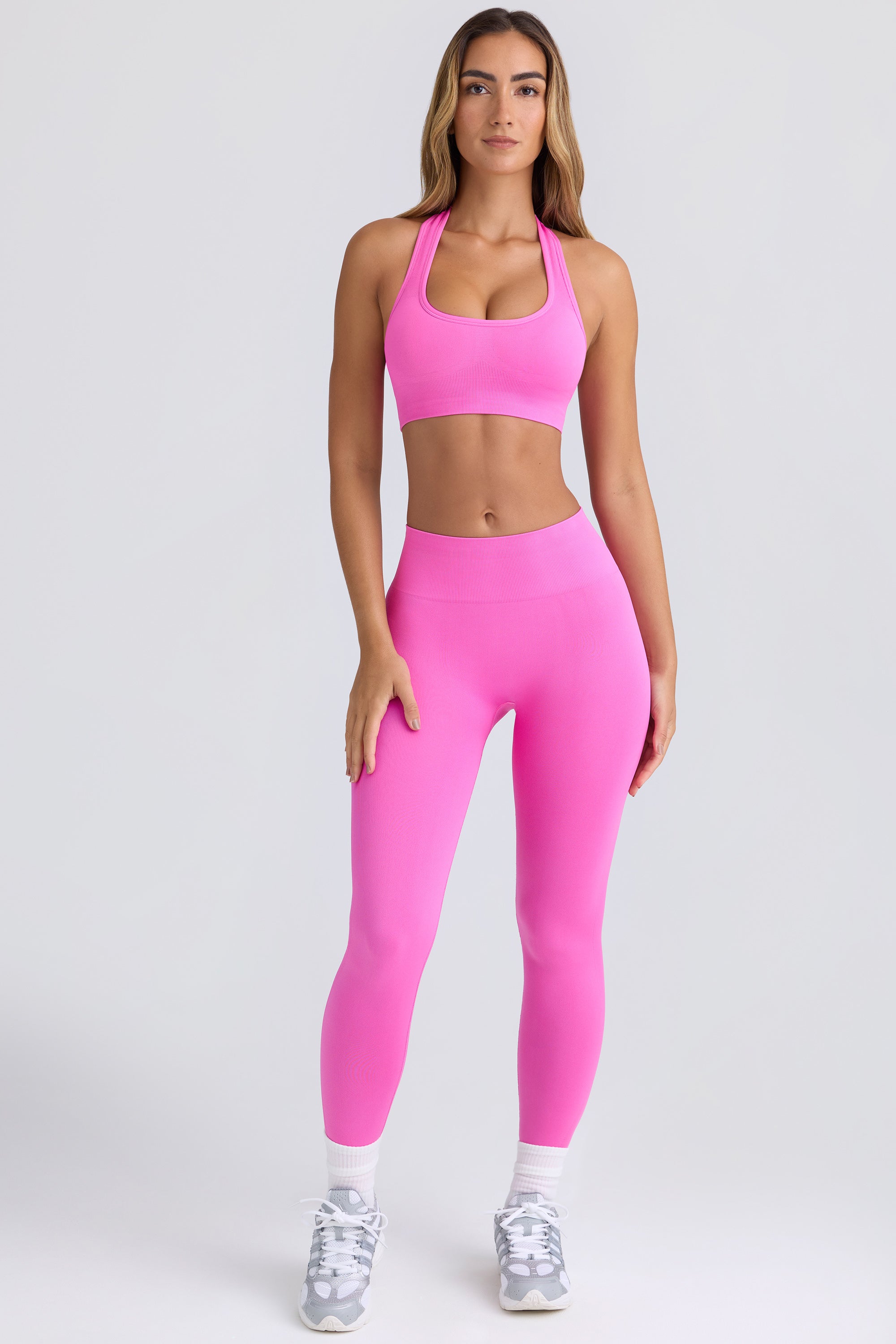 Super Sculpt Seamless Leggings in Sugar Pink - Image 4