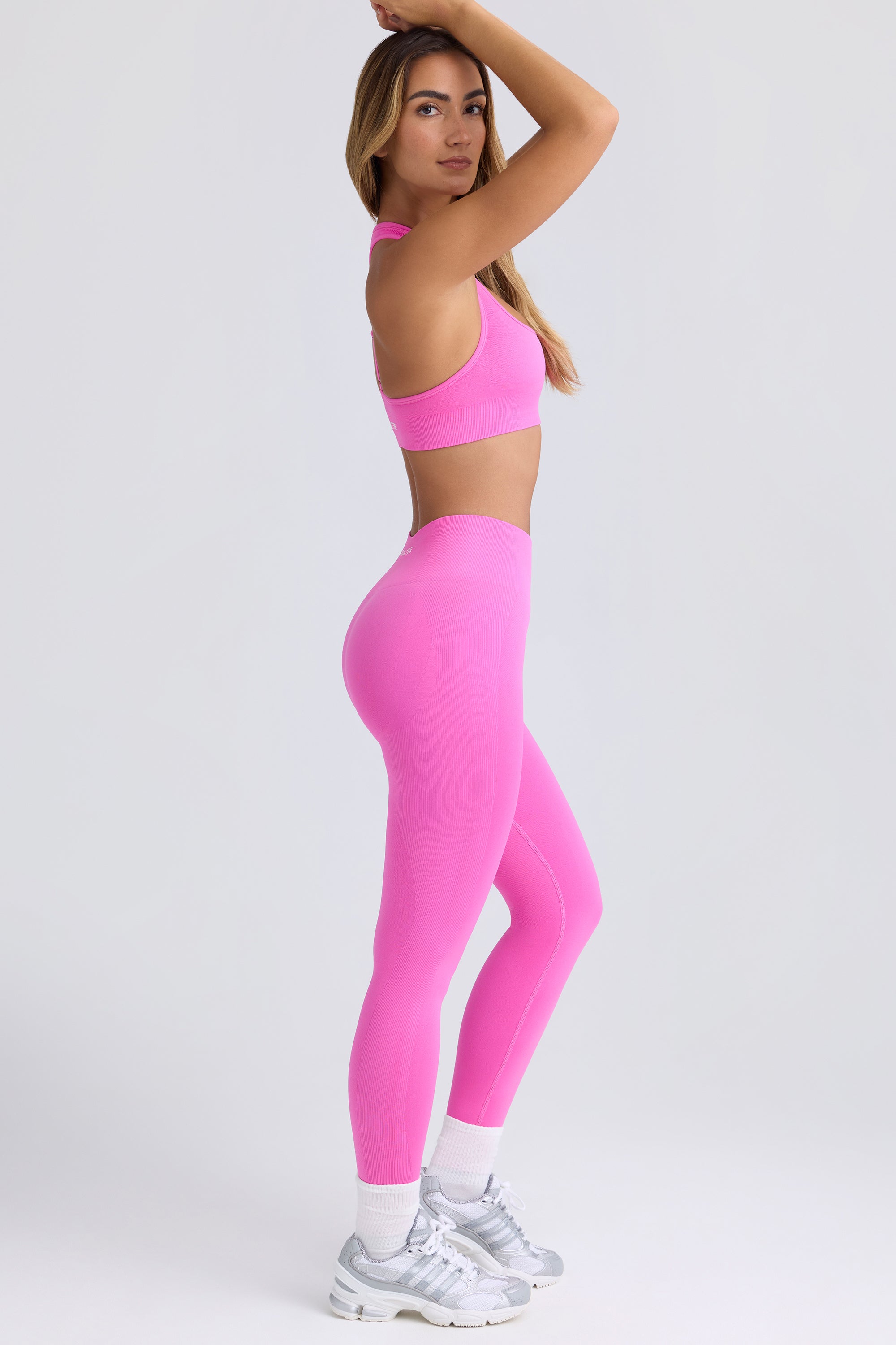 Super Sculpt Seamless Leggings in Sugar Pink - Image 3