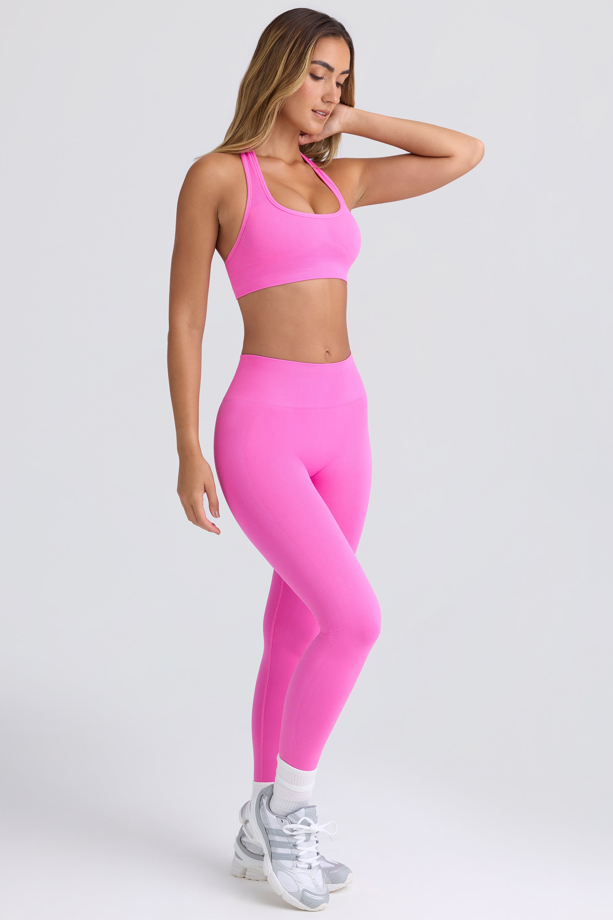 Super Sculpt Seamless Leggings in Sugar Pink - Image 6