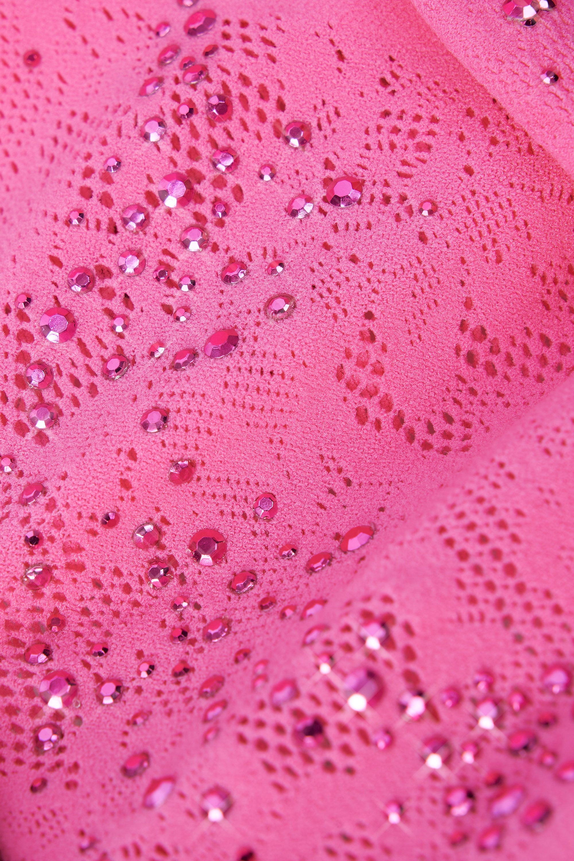 Joni Embellished Mid-Rise Mini Skirt in Bubblegum Pink - Image 4
