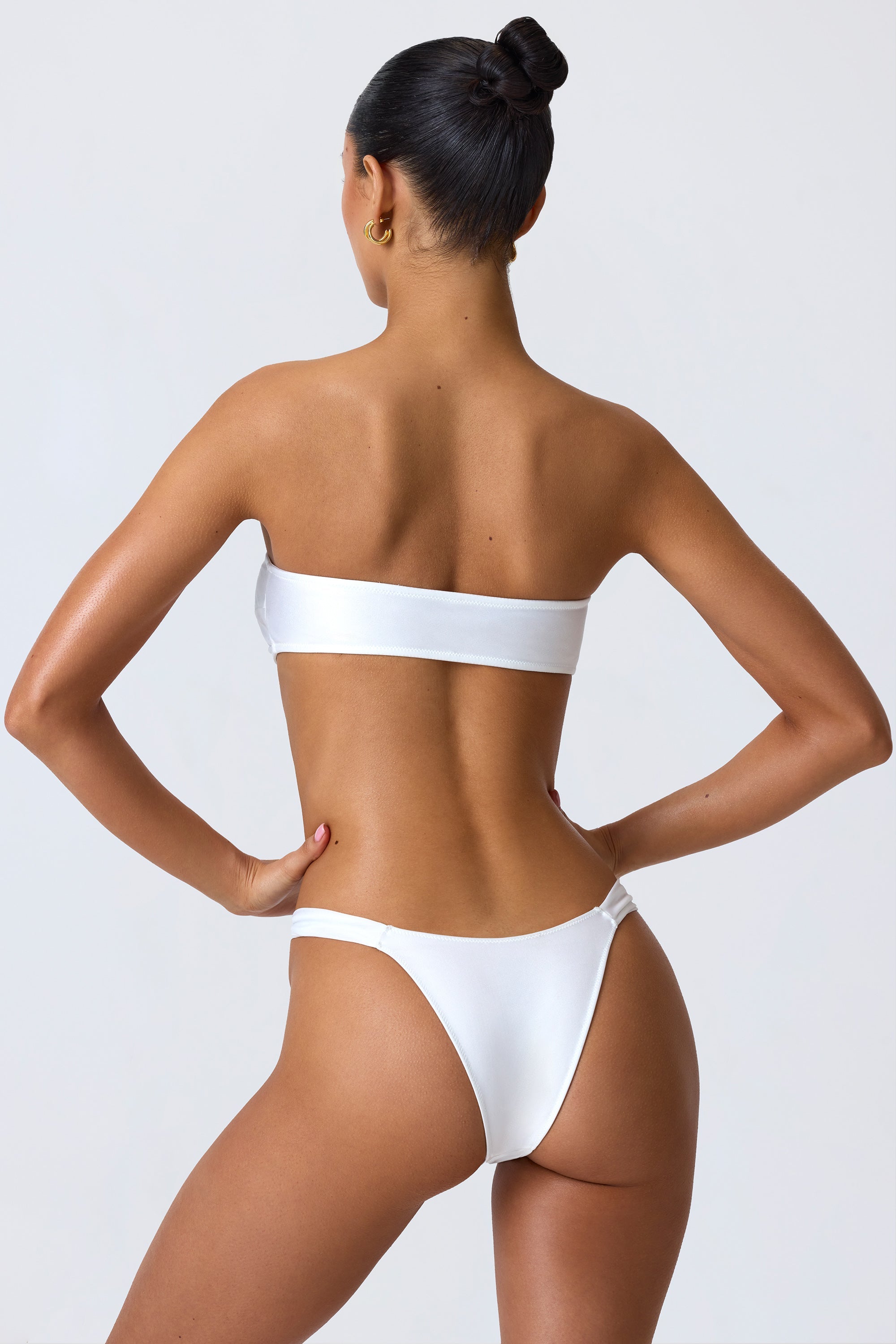 Charmed Embellished Cut-Out Bandeau White - Image 2