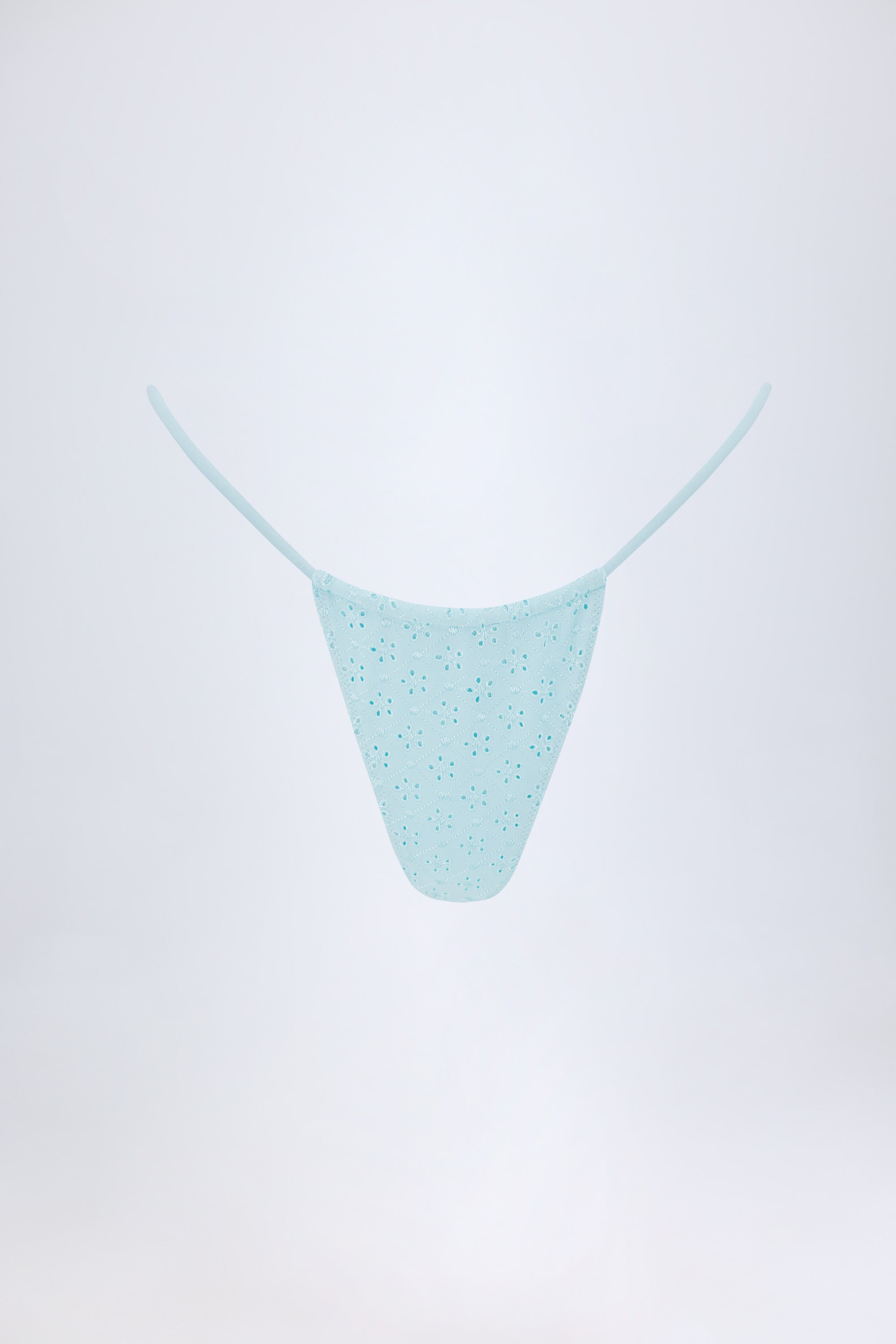 Andros Broderie Anglaise Drawstring Bikini Bottoms in Powder Blue - Image 2