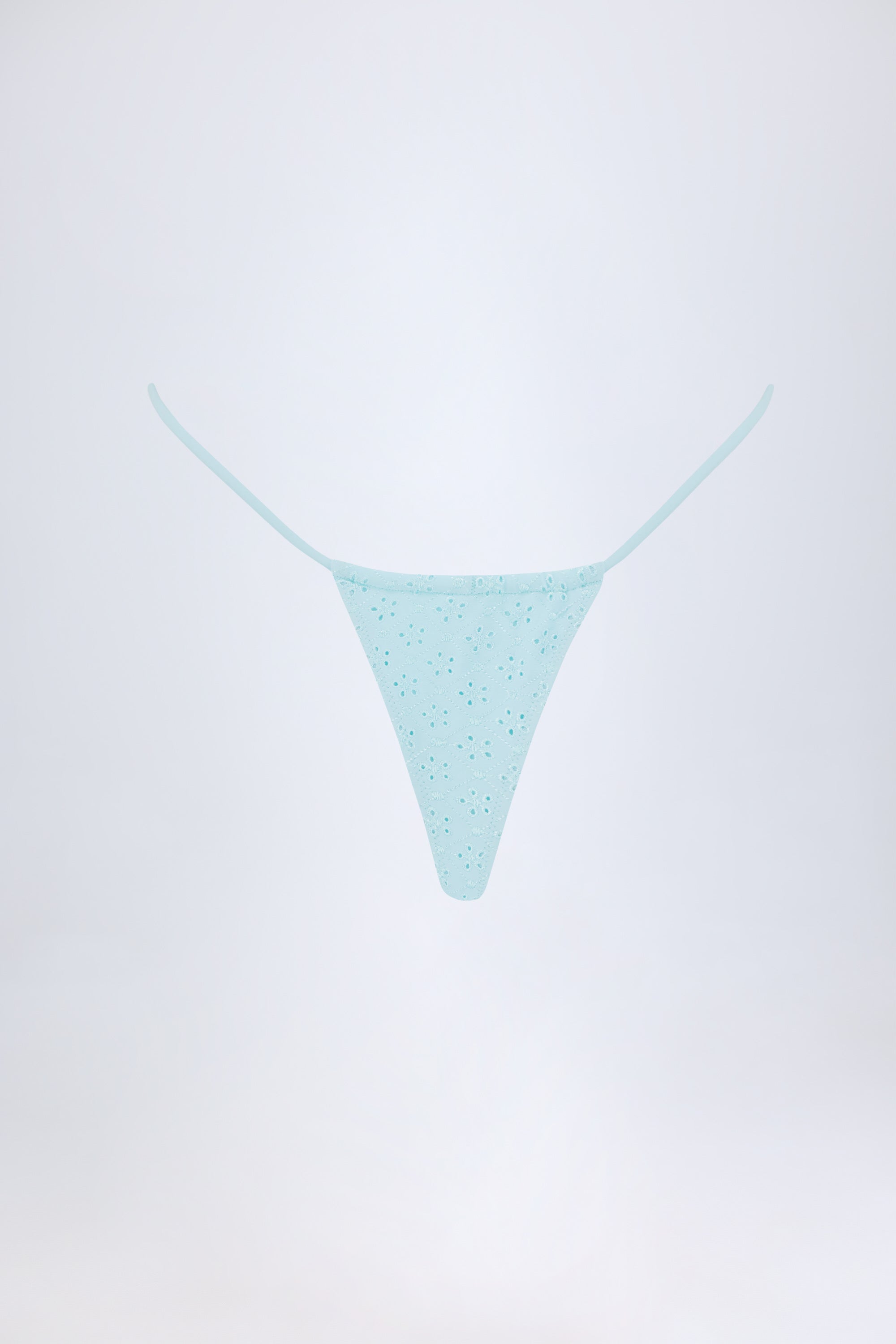 Andros Broderie Anglaise Drawstring Bikini Bottoms in Powder Blue - Image 3