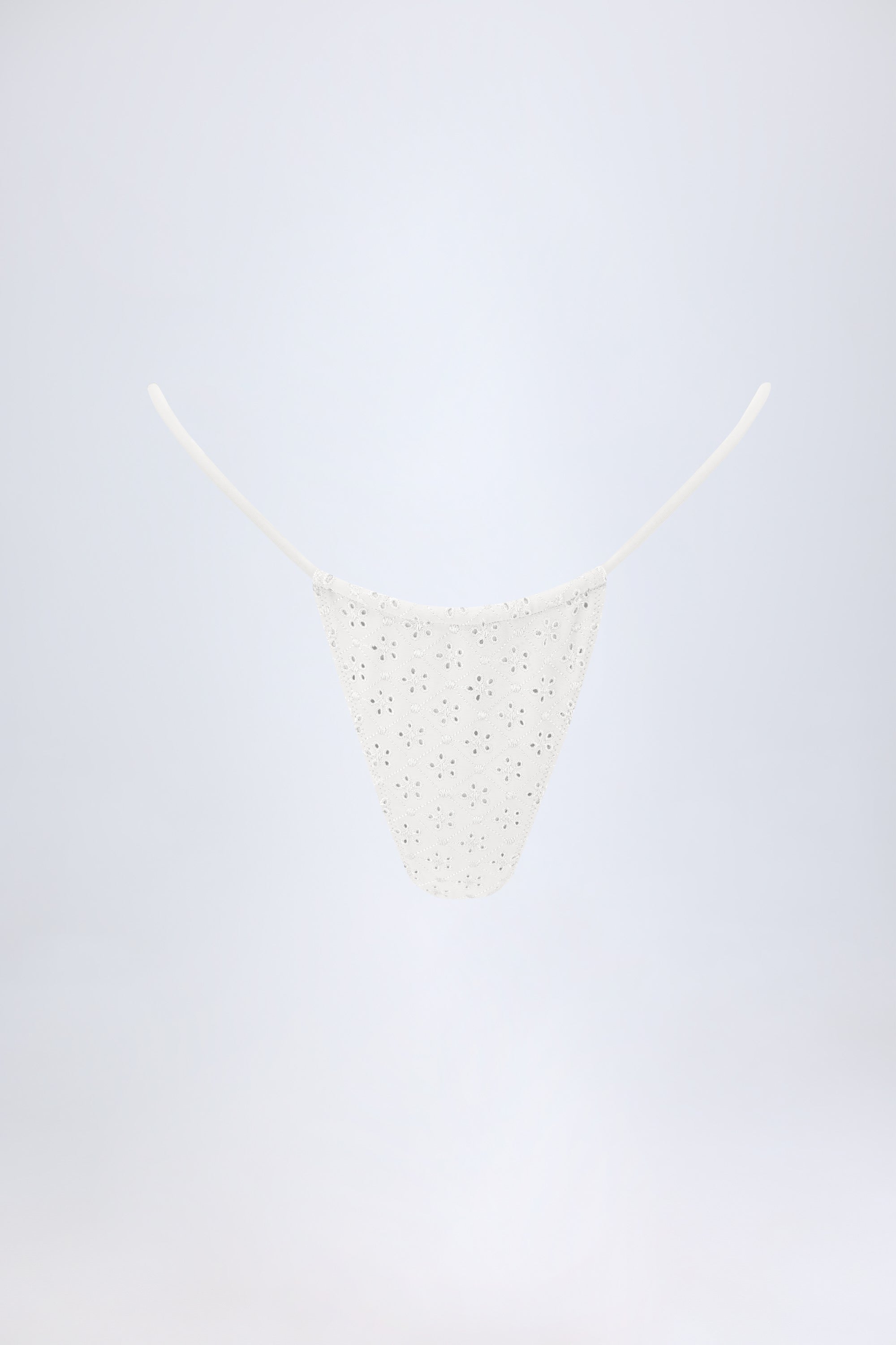 Andros Broderie Anglaise Drawstring Bikini Bottoms in White - Image 2