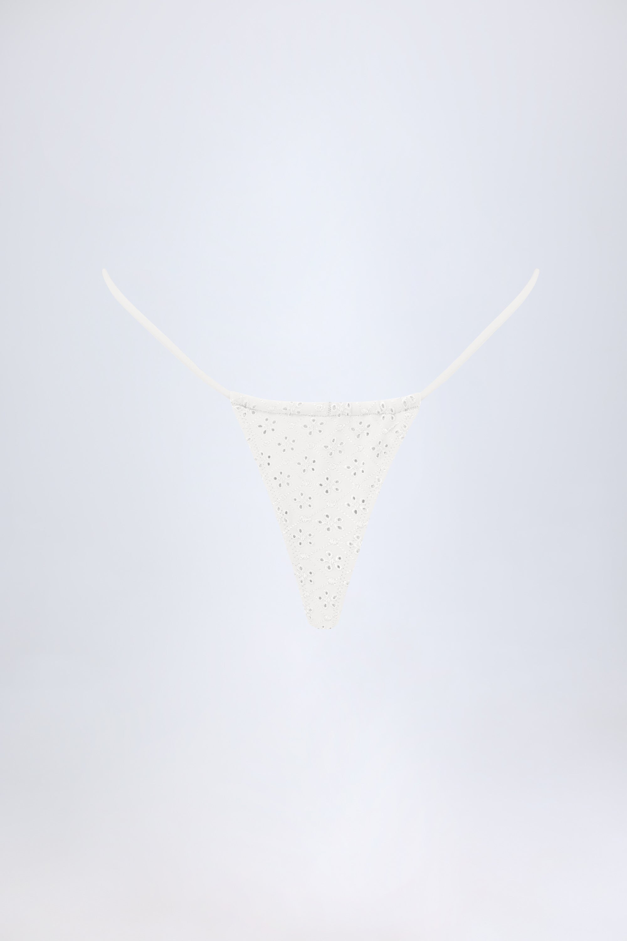 Andros Broderie Anglaise Drawstring Bikini Bottoms in White - Image 3