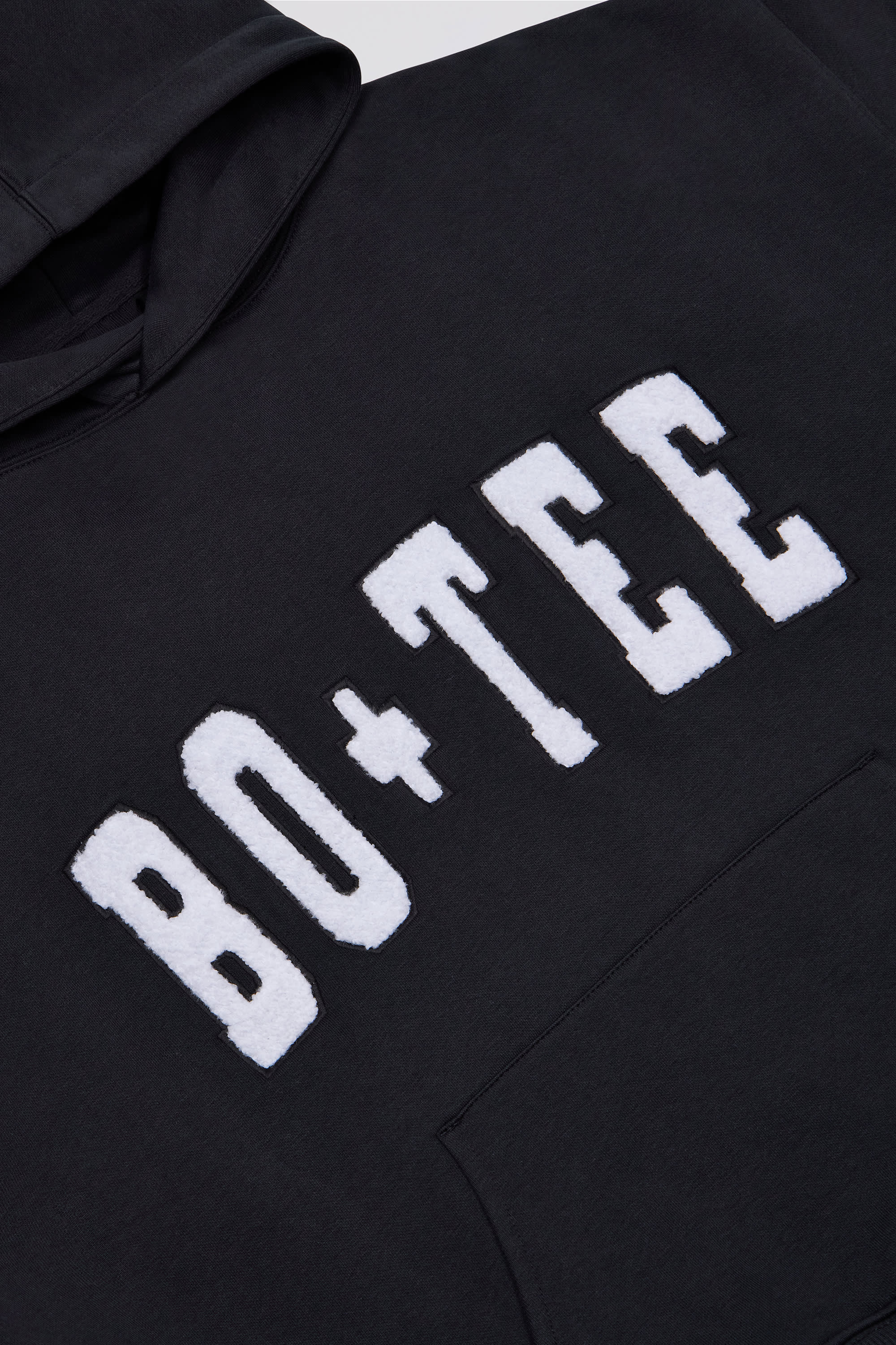 Off Duty Oversized Hooded Sweatshirt in Black - Image 3