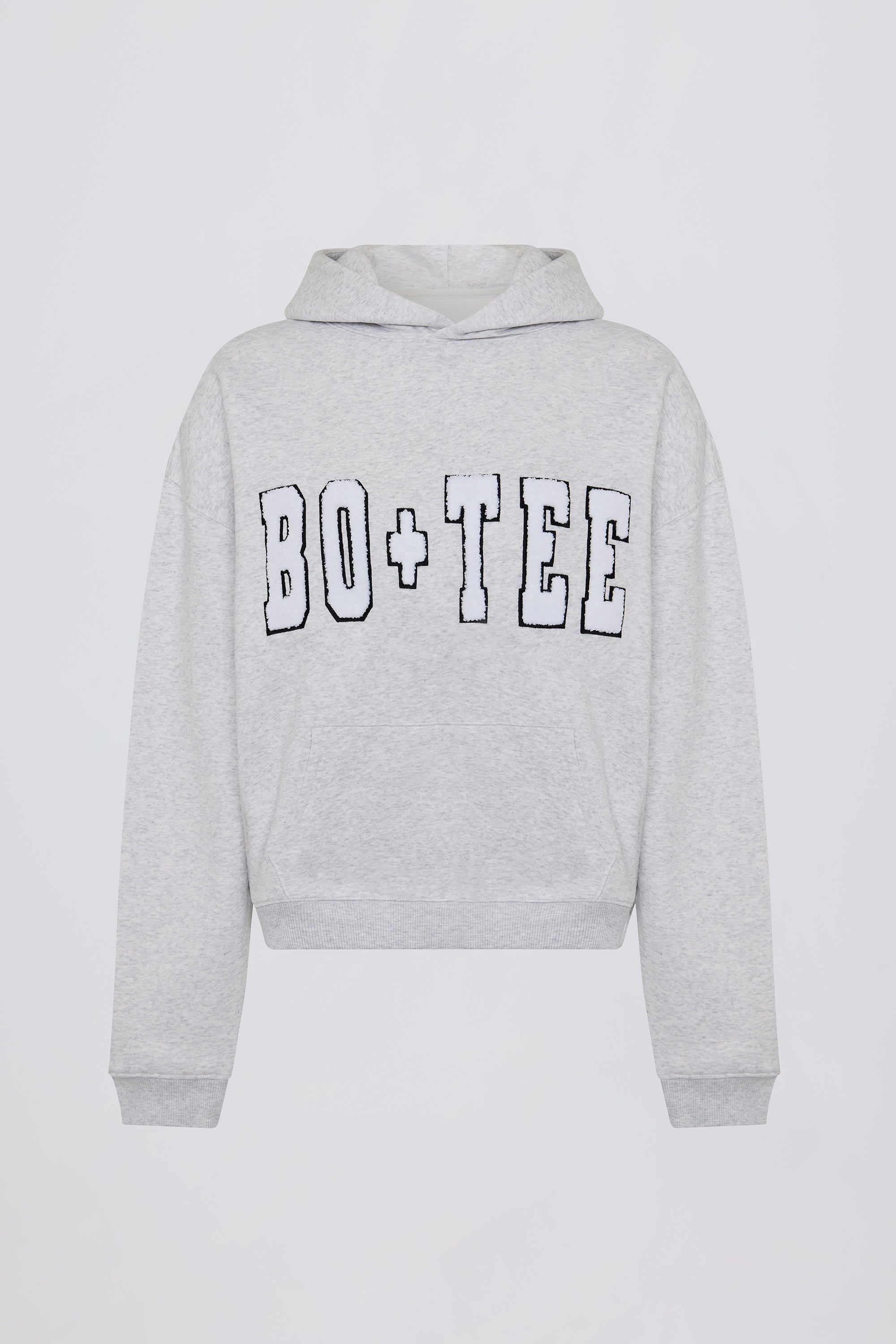 Off Duty Oversized Hooded Sweatshirt in Heather Grey - Image 4