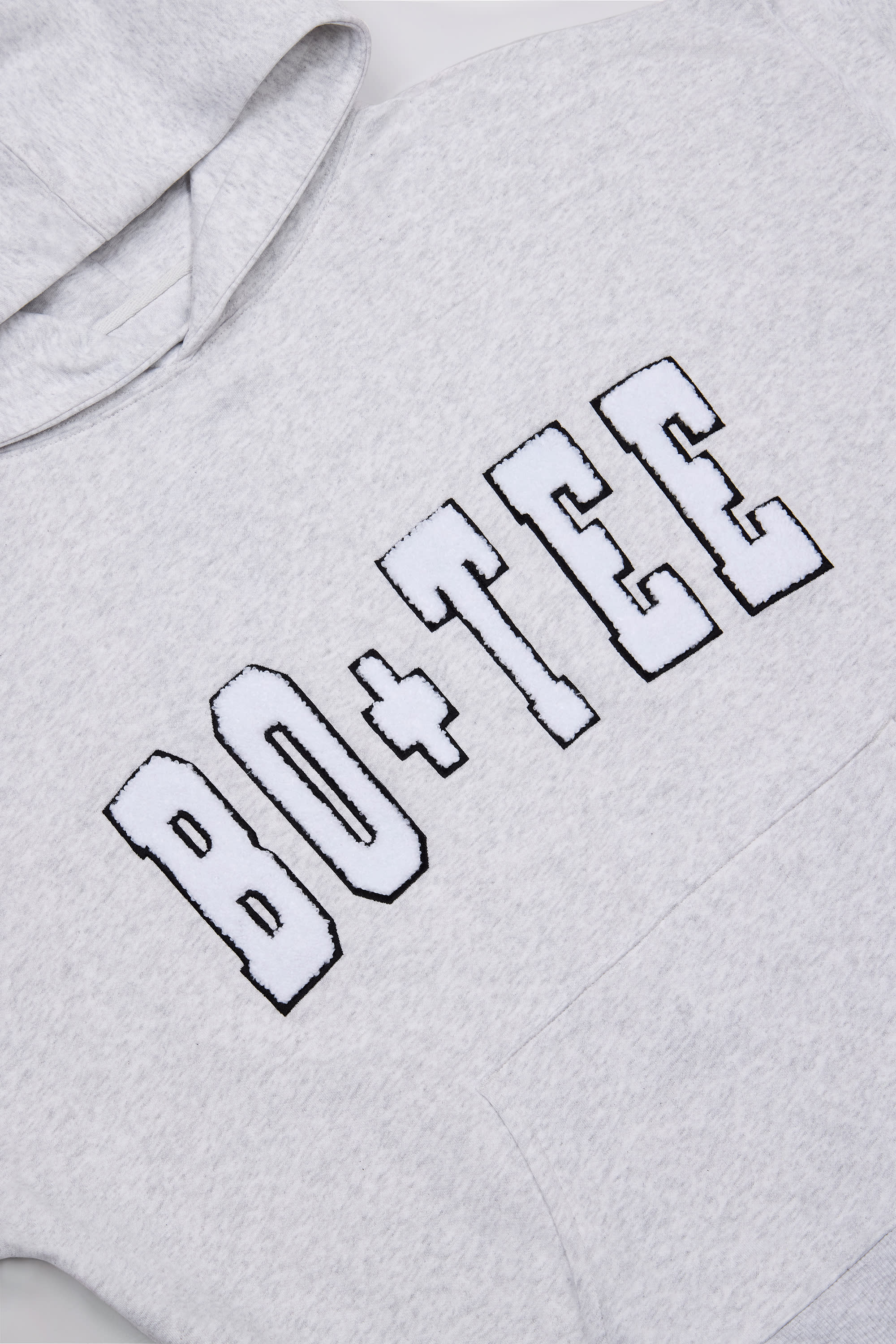 Off Duty Oversized Hooded Sweatshirt in Heather Grey - Image 6
