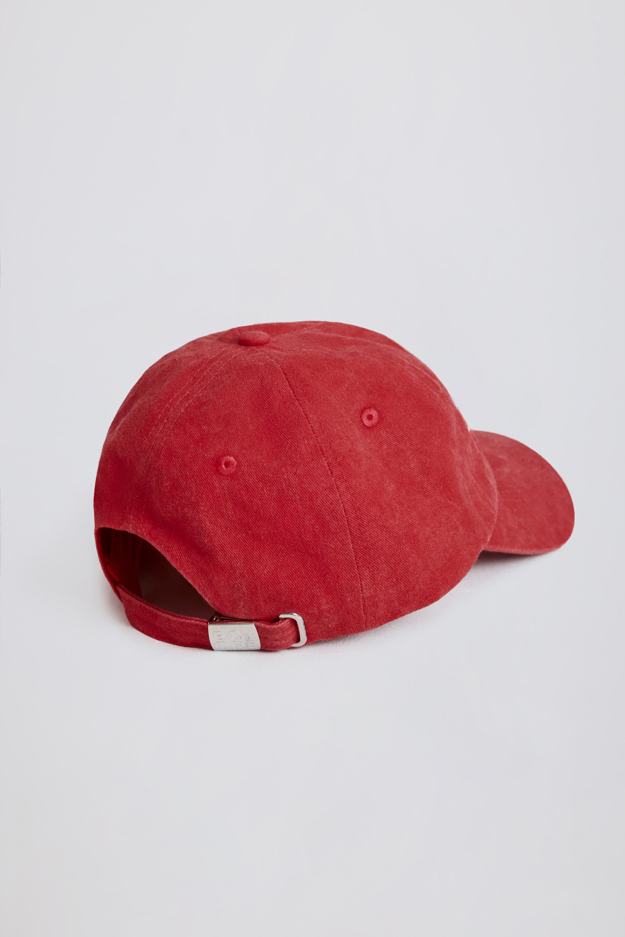 Baseball Cap in Dark Red - Image 2