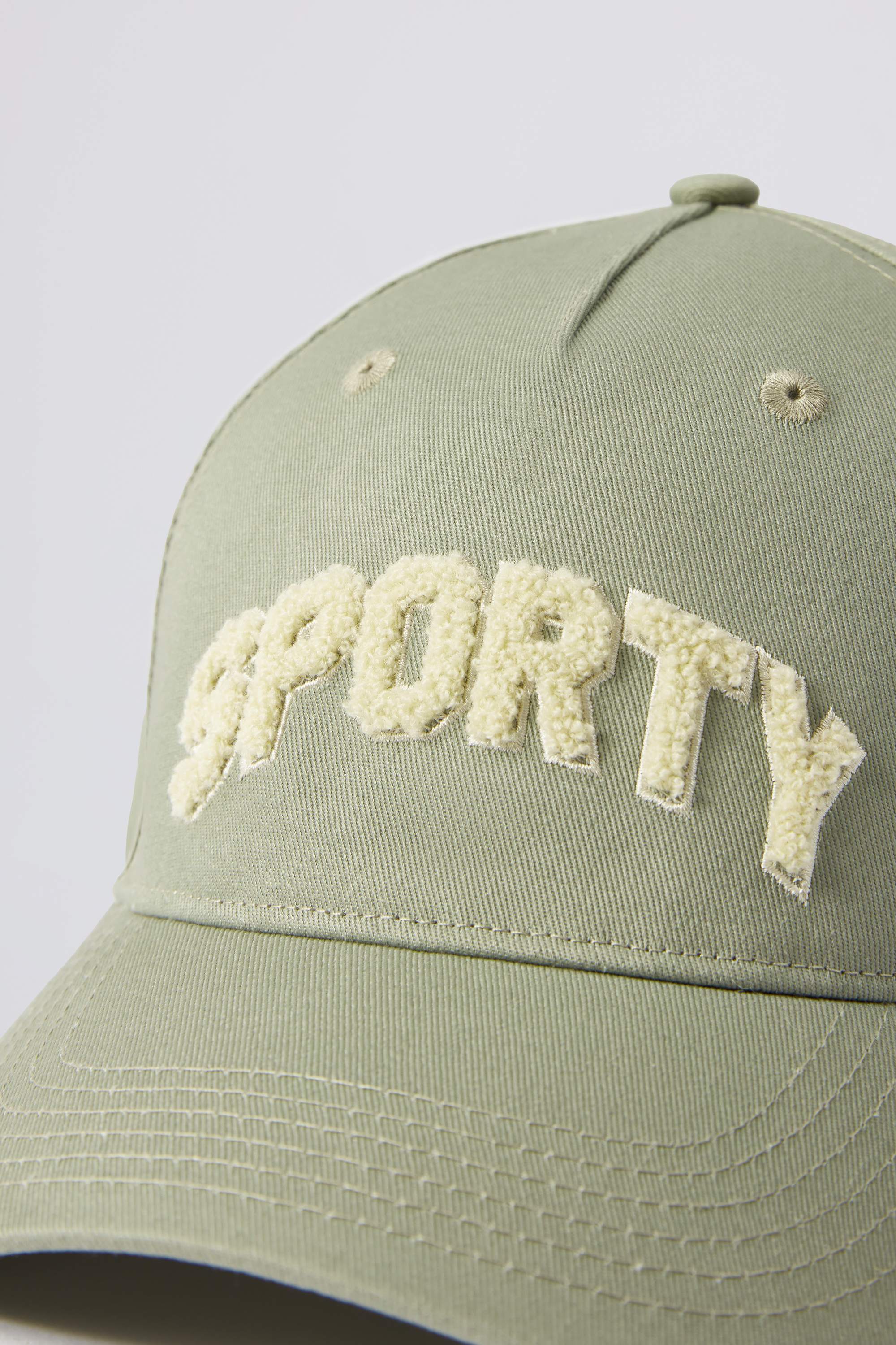 Appliqu?? Baseball Cap in Mineral - Image 2
