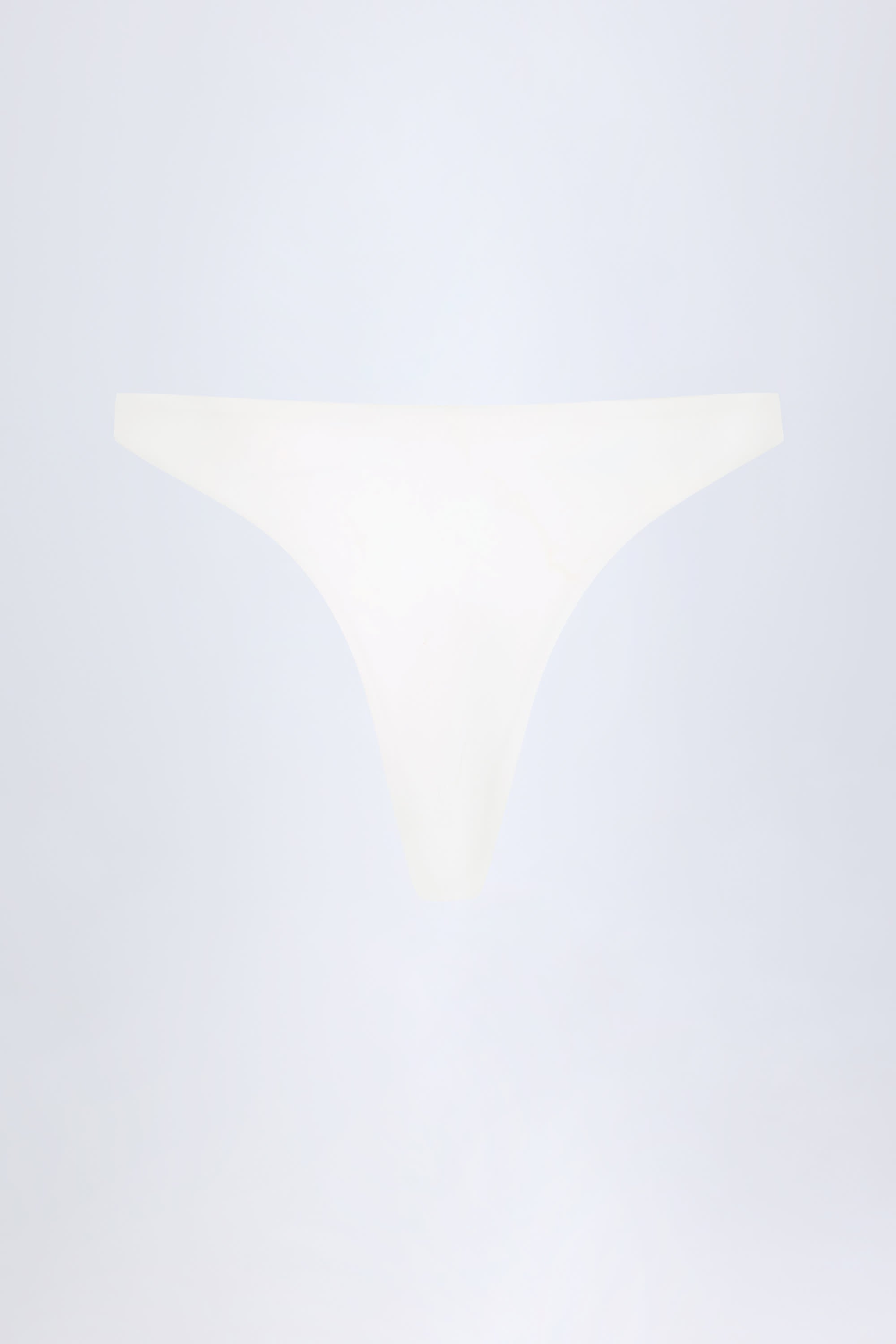 Beqa Hardware-Detail Cheeky Bikini Bottoms in White - Image 4
