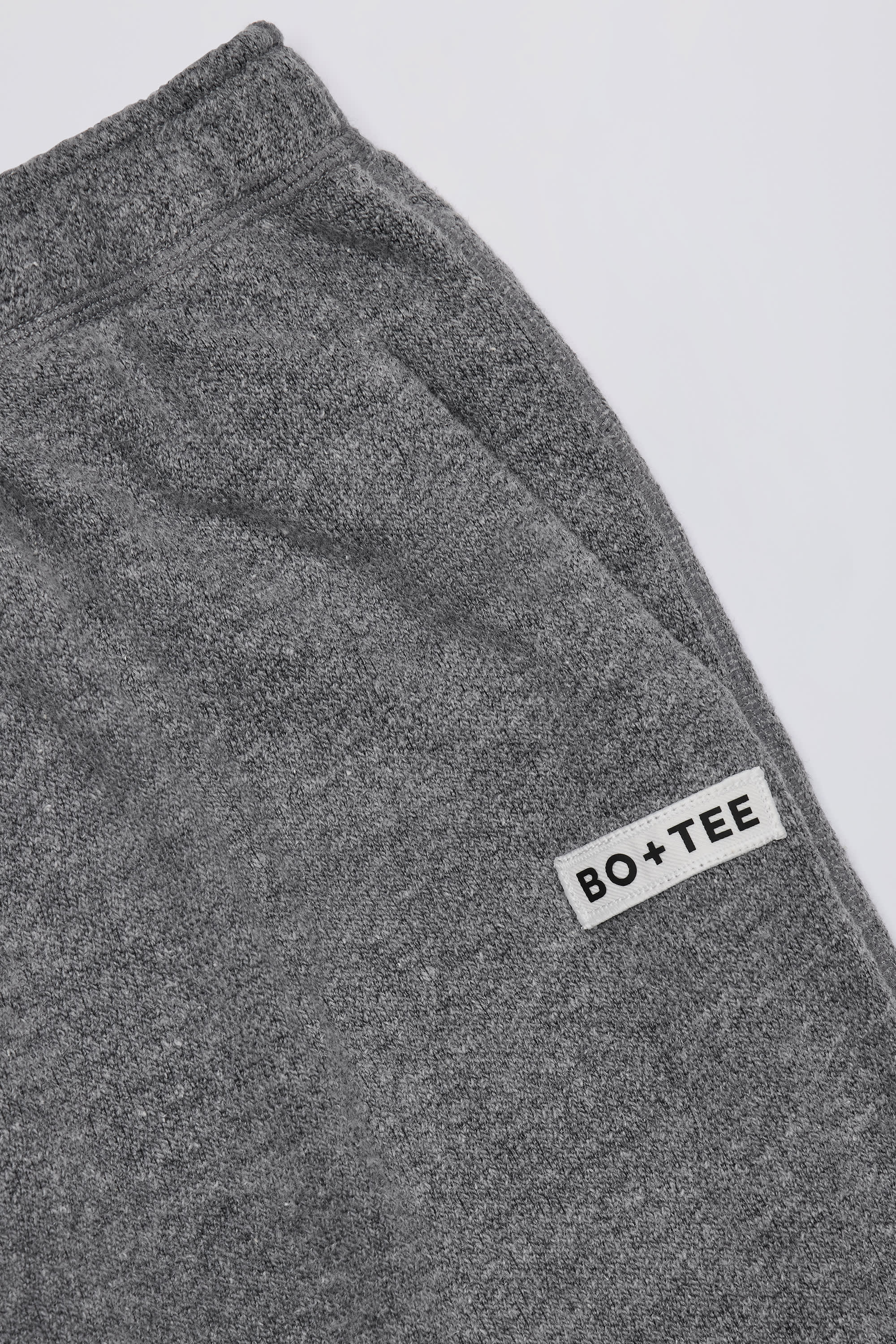 Button-Detail Low-Rise Wide-Leg Joggers in Dark Grey - Image 6