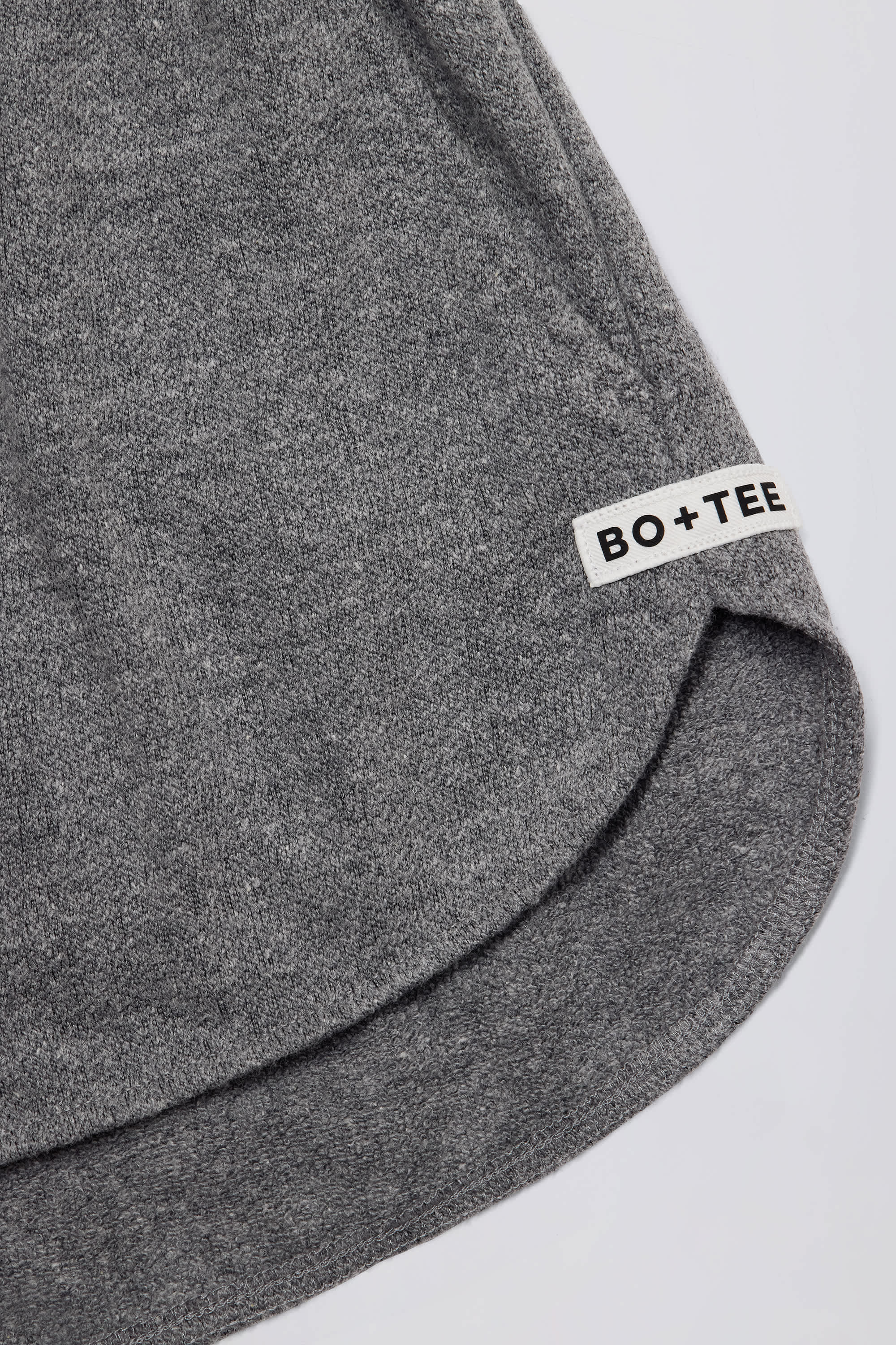 Button-Detail Mid-Rise Shorts in Dark Grey - Image 6