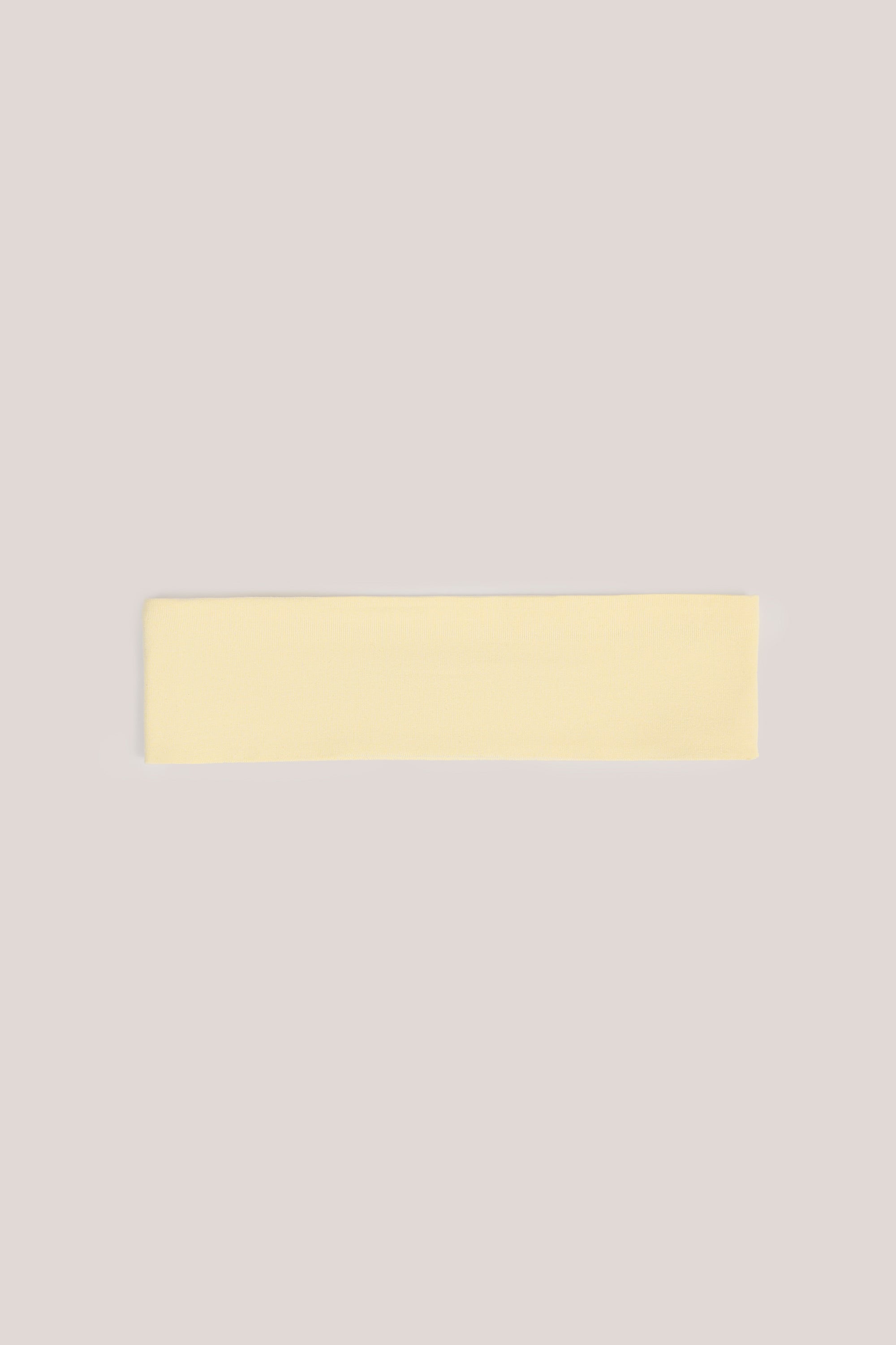 Candy Modal Ribbed Headband in Buttercream Yellow - Image 2