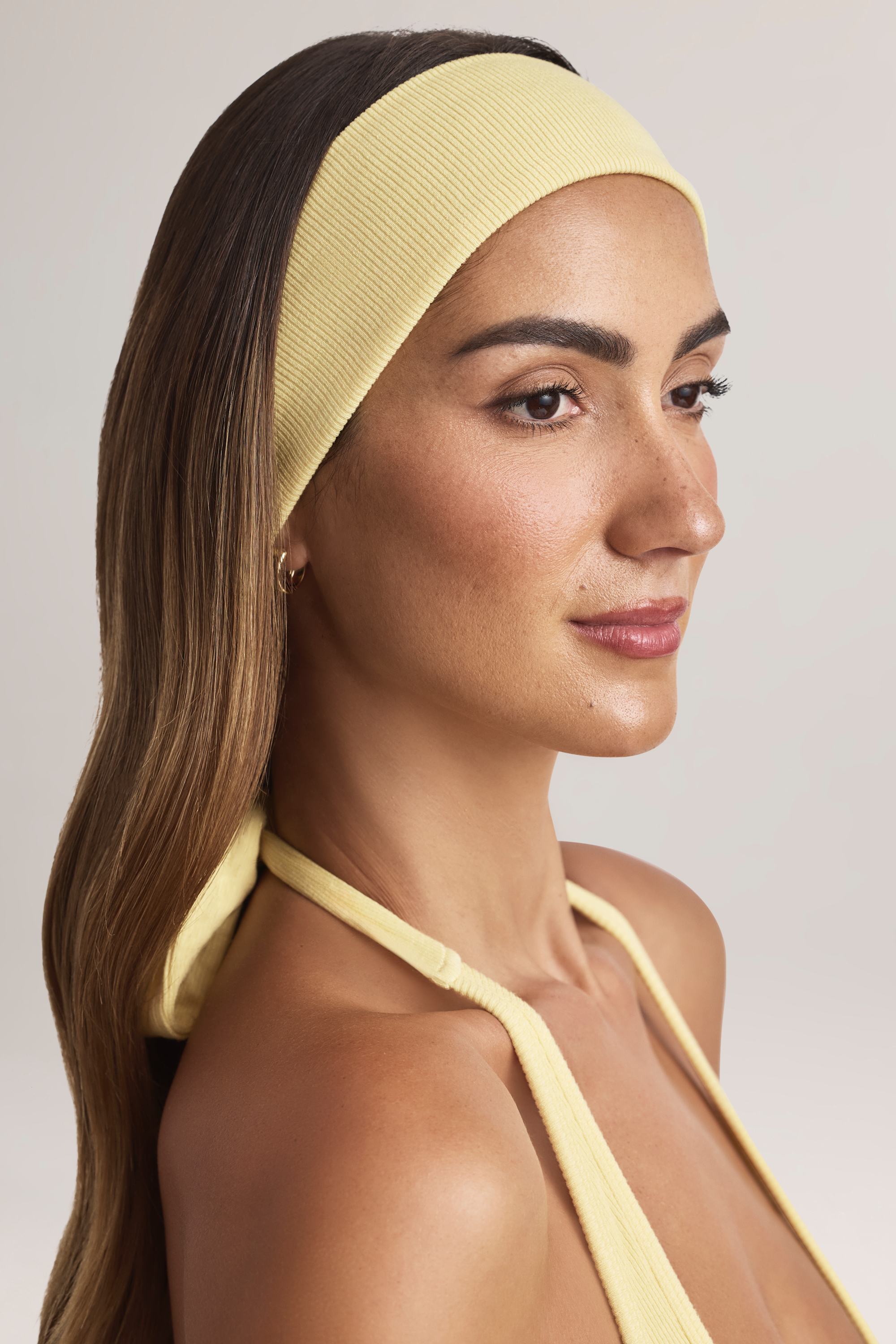Candy Modal Ribbed Headband in Lemon Sherbet