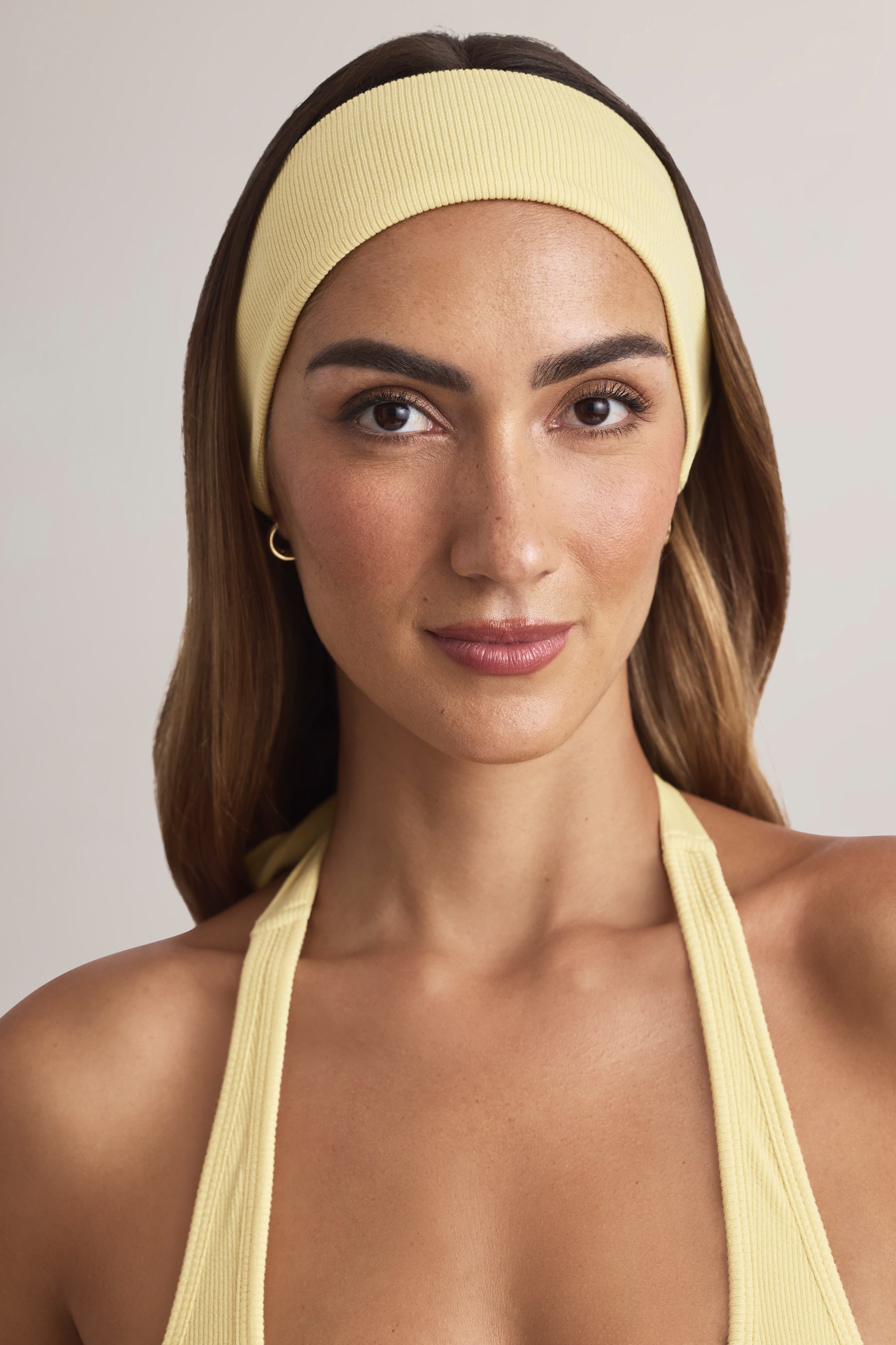Candy Modal Ribbed Headband in Lemon Sherbet - Image 2