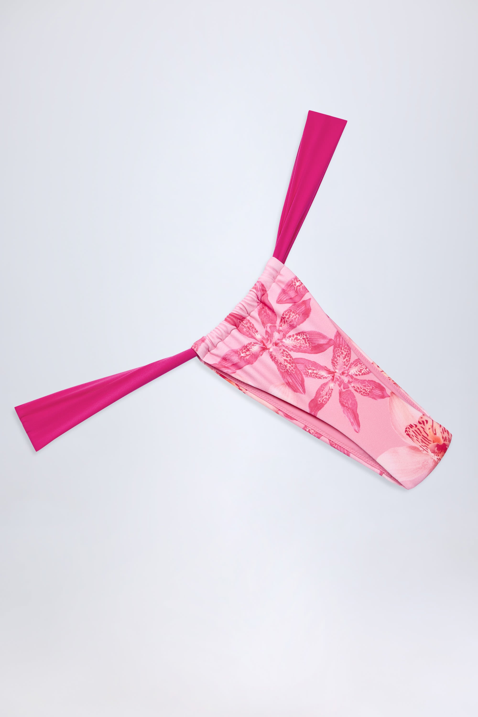 Pensacola Cheeky Bikini Bottoms in Pink Orchid Print - Image 5