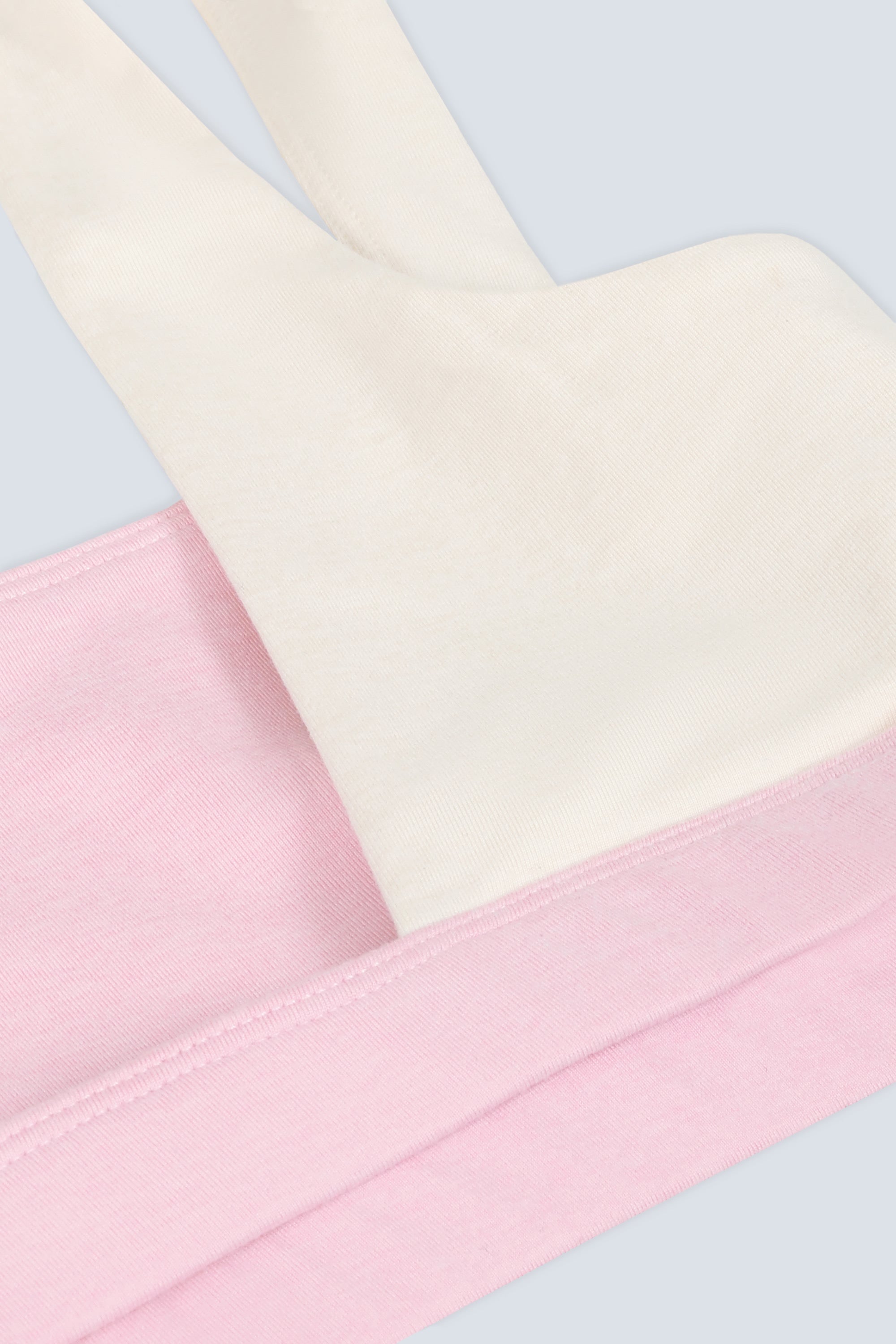 Contrast Sports Bra in Pale Pink Marl - Image 8