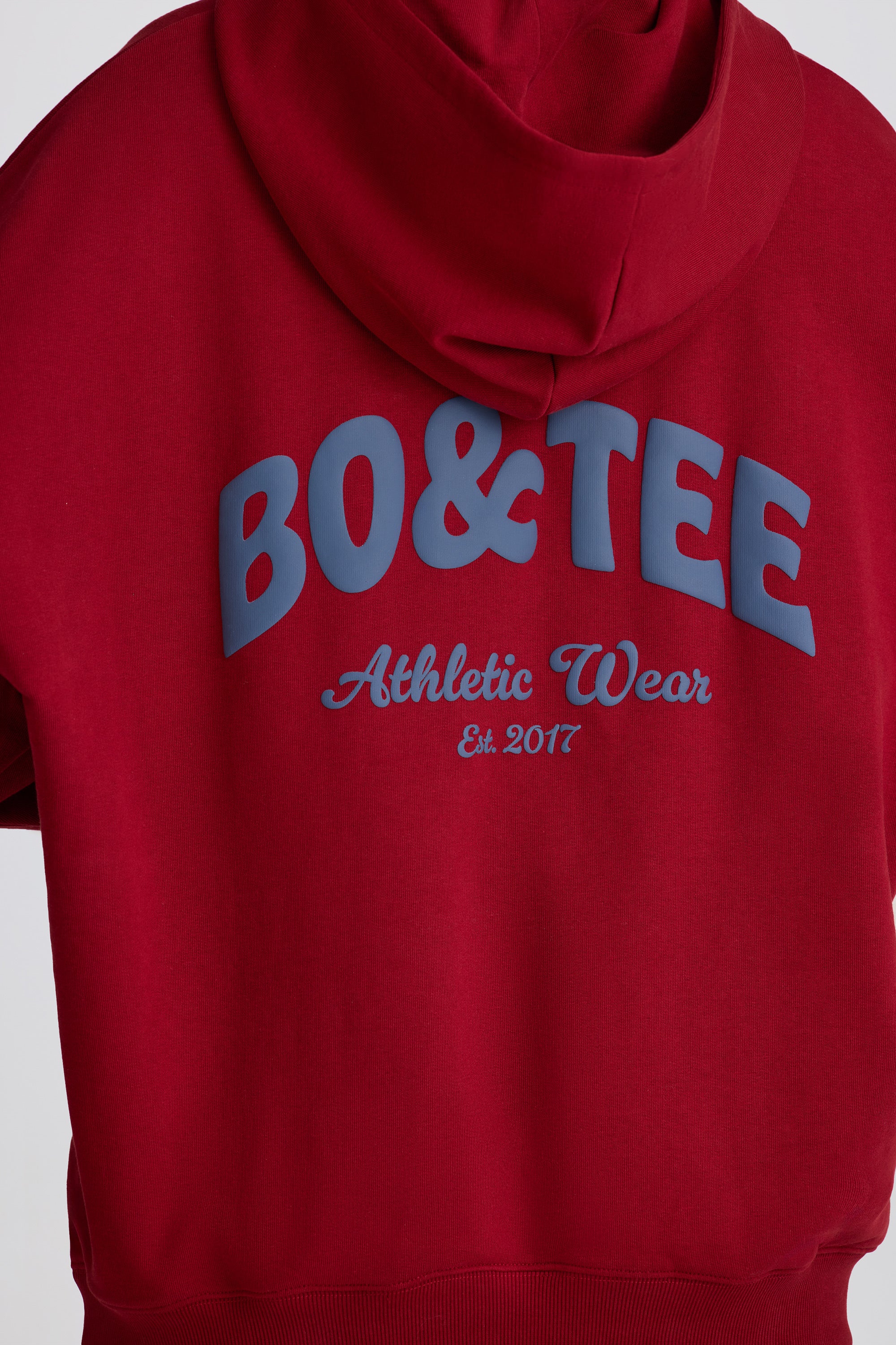 Oversized Hoodie in Burgundy - Image 4