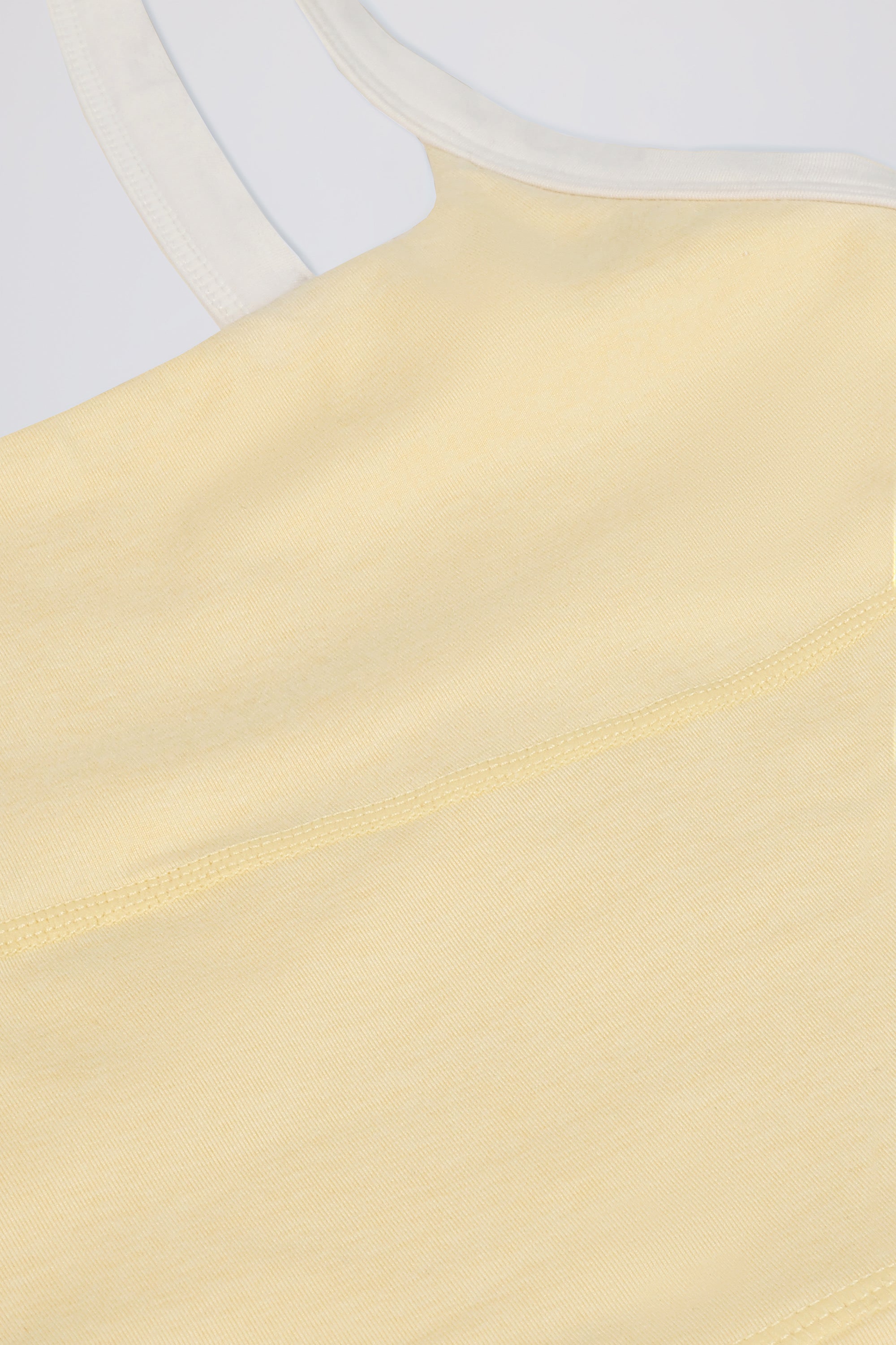Cropped Tank Top in Lemon Marl - Image 16