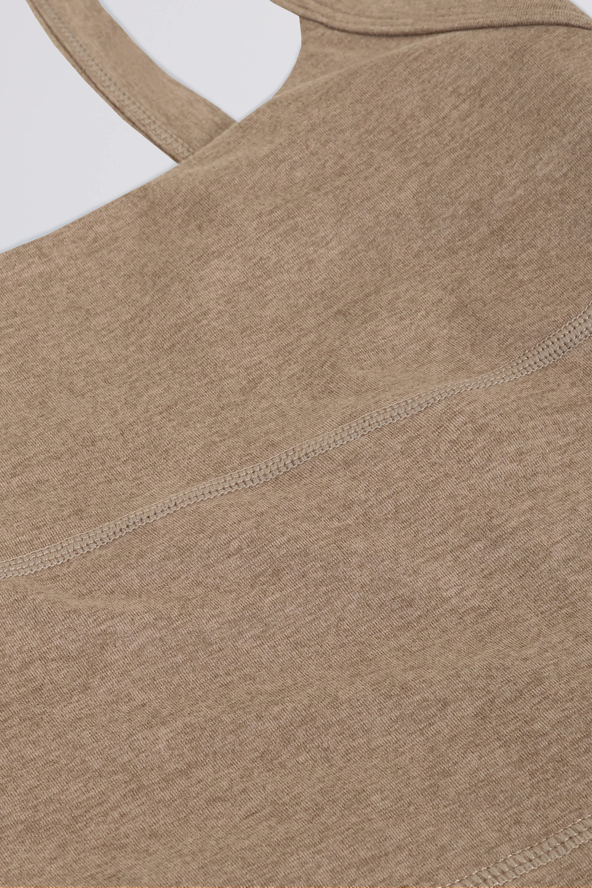Cropped Tank Top in Mocha Marl - Image 8