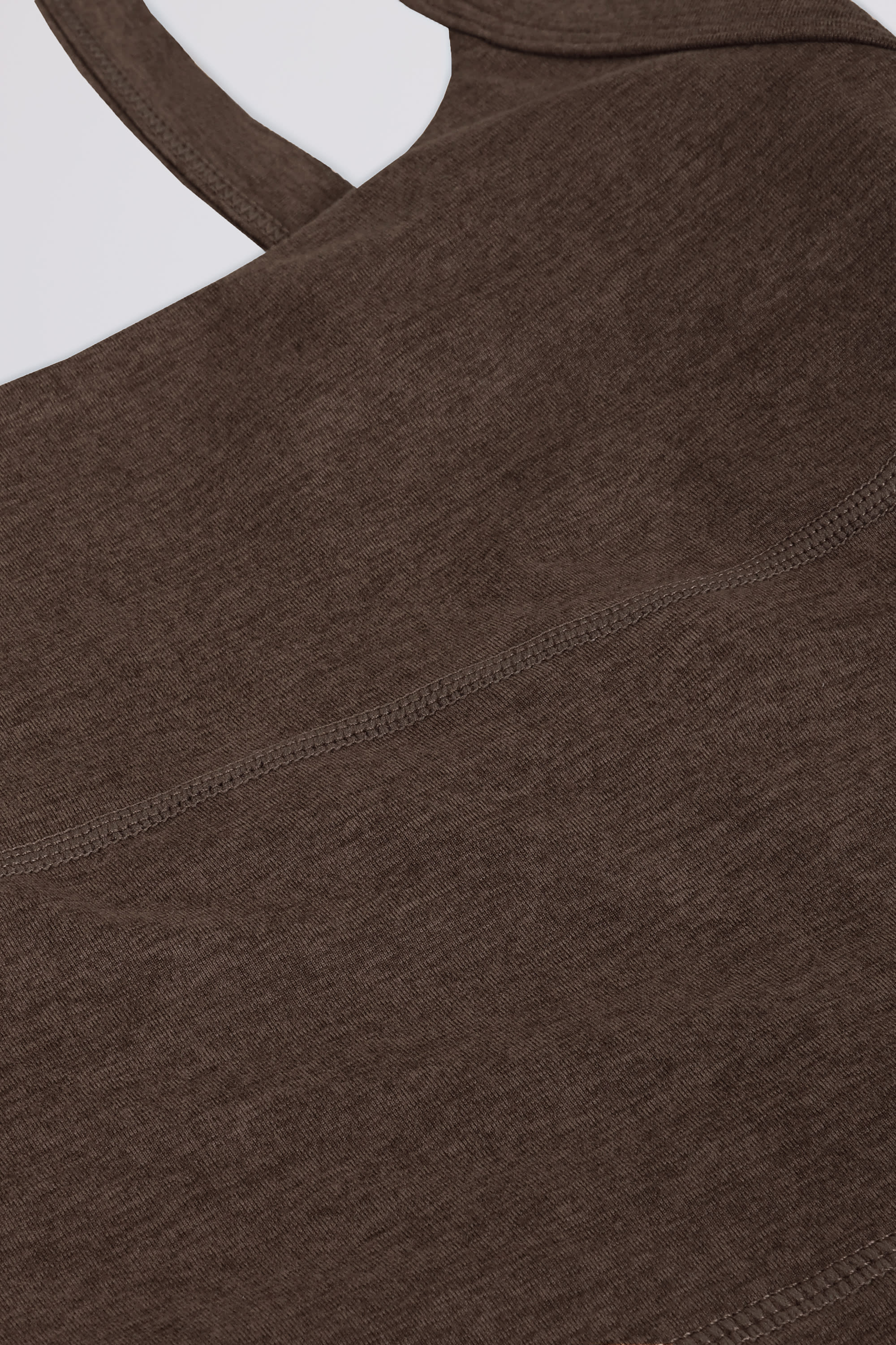 Cropped Tank Top in Pecan Marl - Image 7