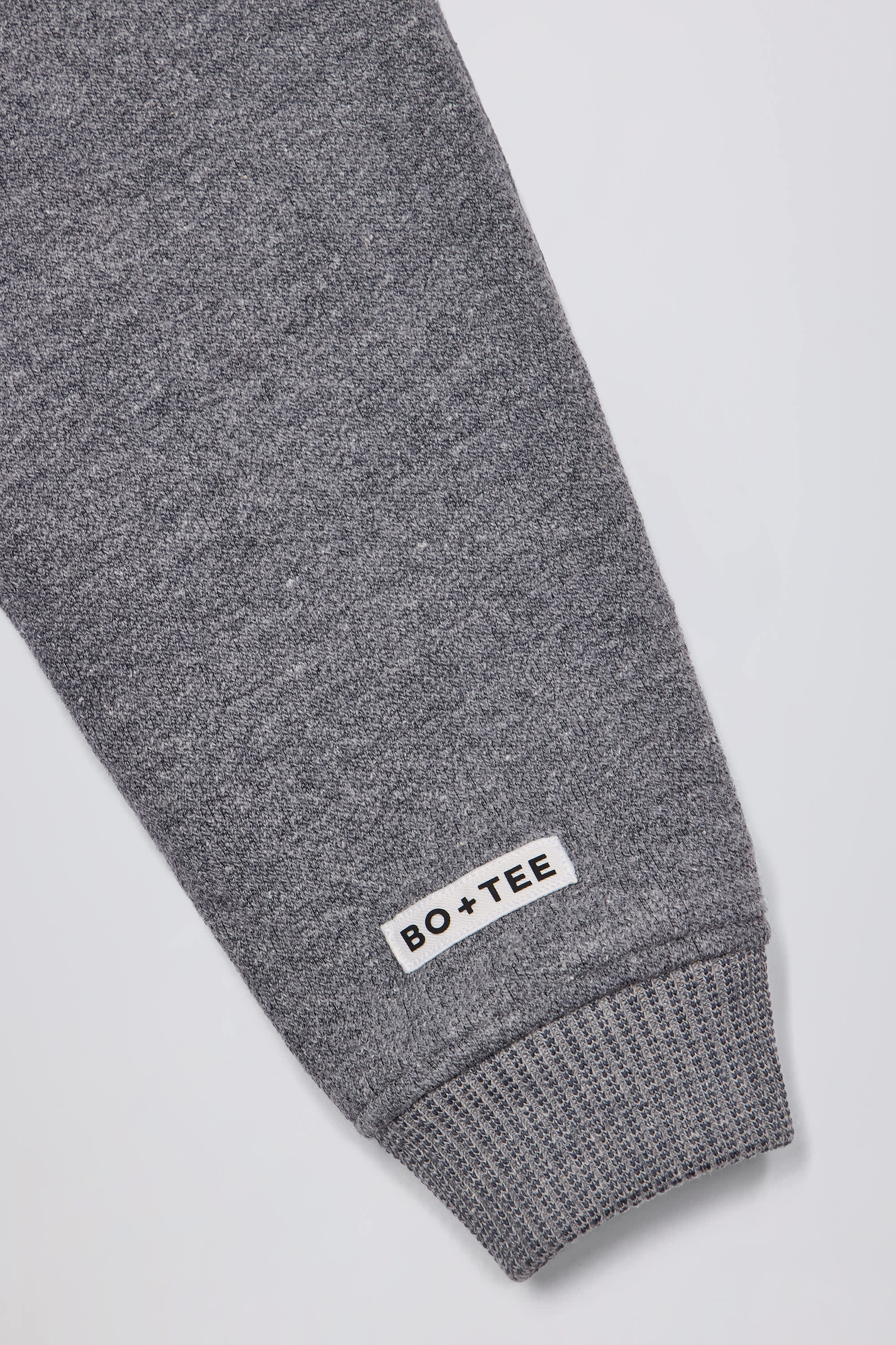 Cropped Zip-Up Hoodie in Dark Grey - Image 6