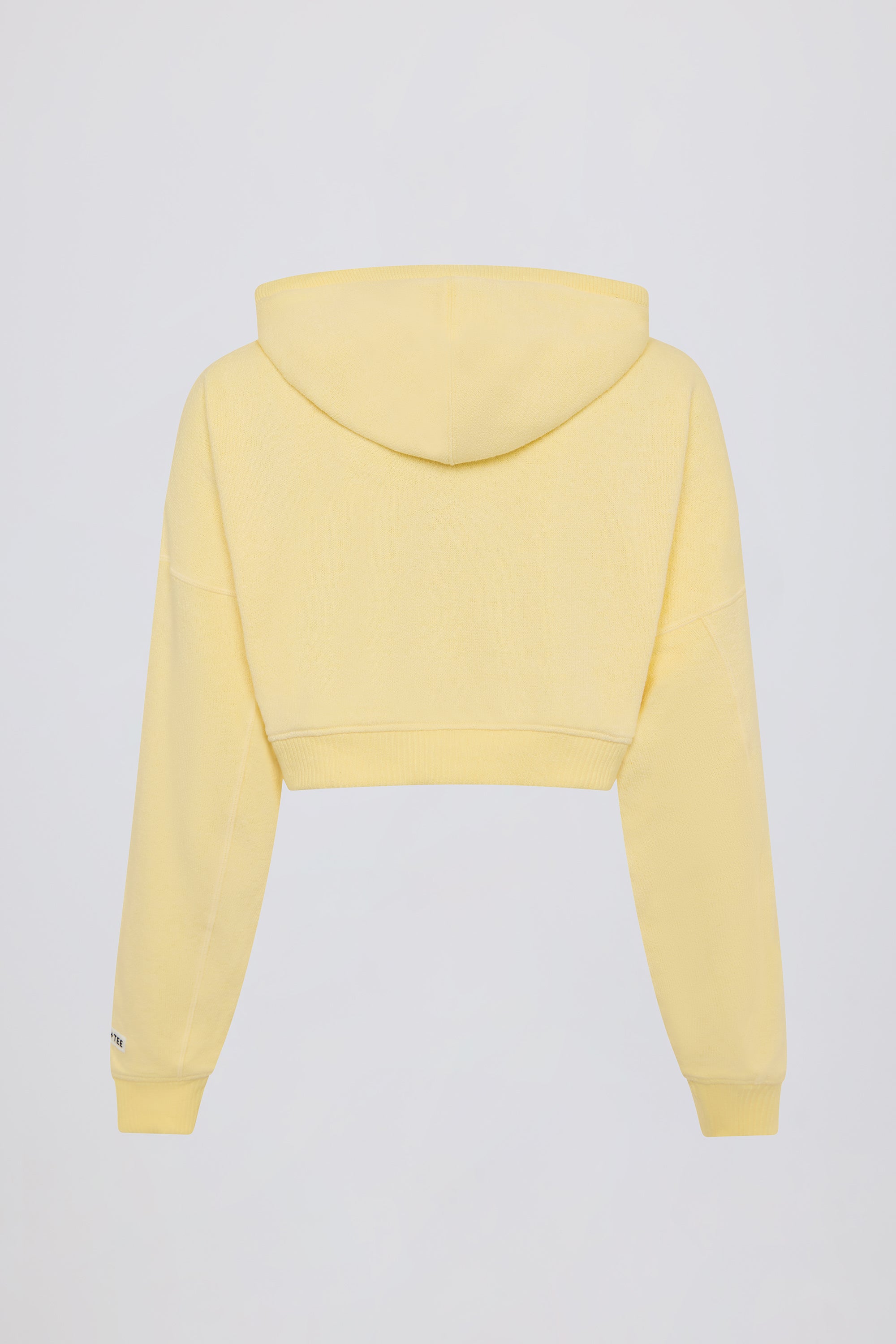 Cropped Zip-Up Hoodie in Lemon - Image 5