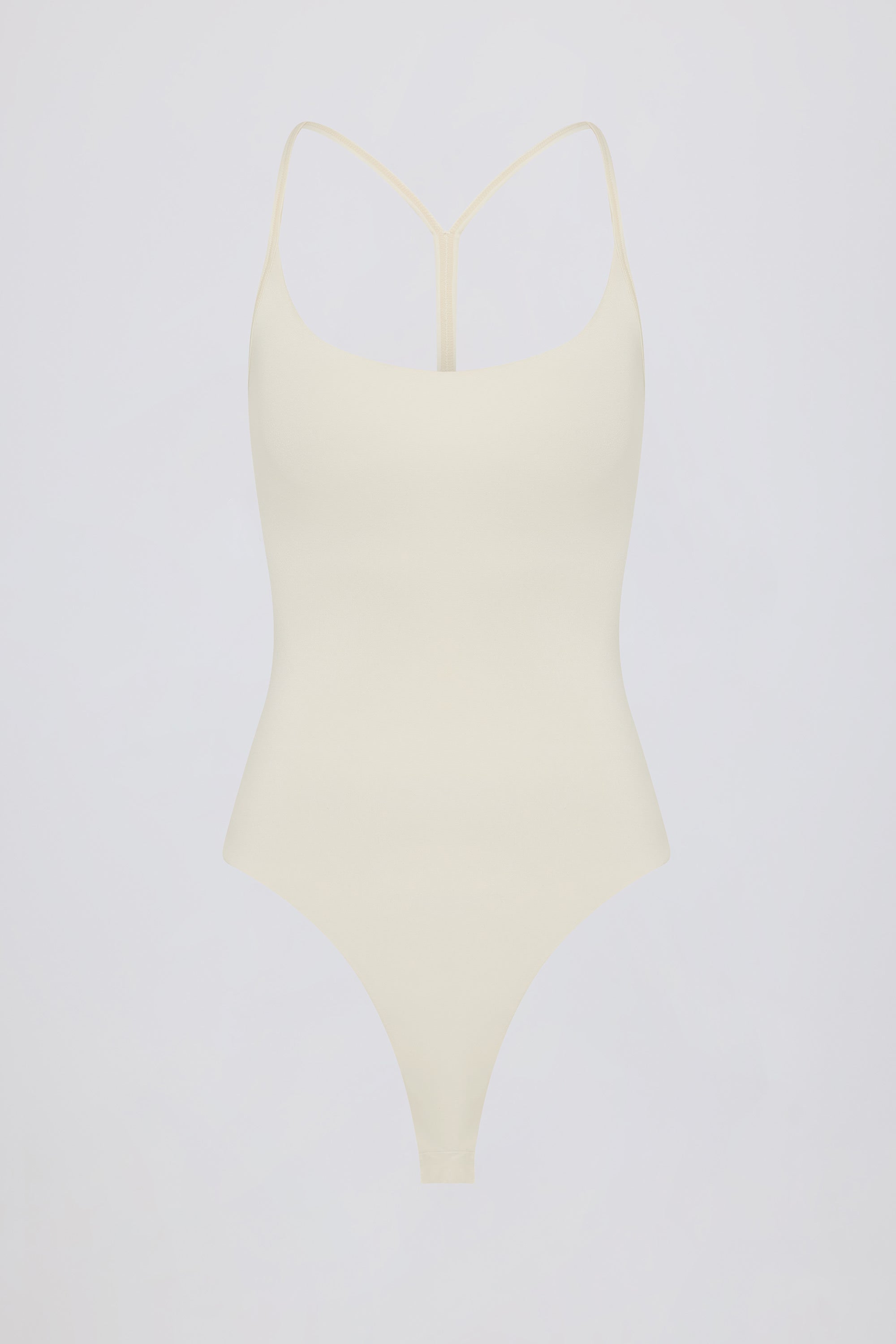 Cut-Out Bodysuit in Cream - Image 4
