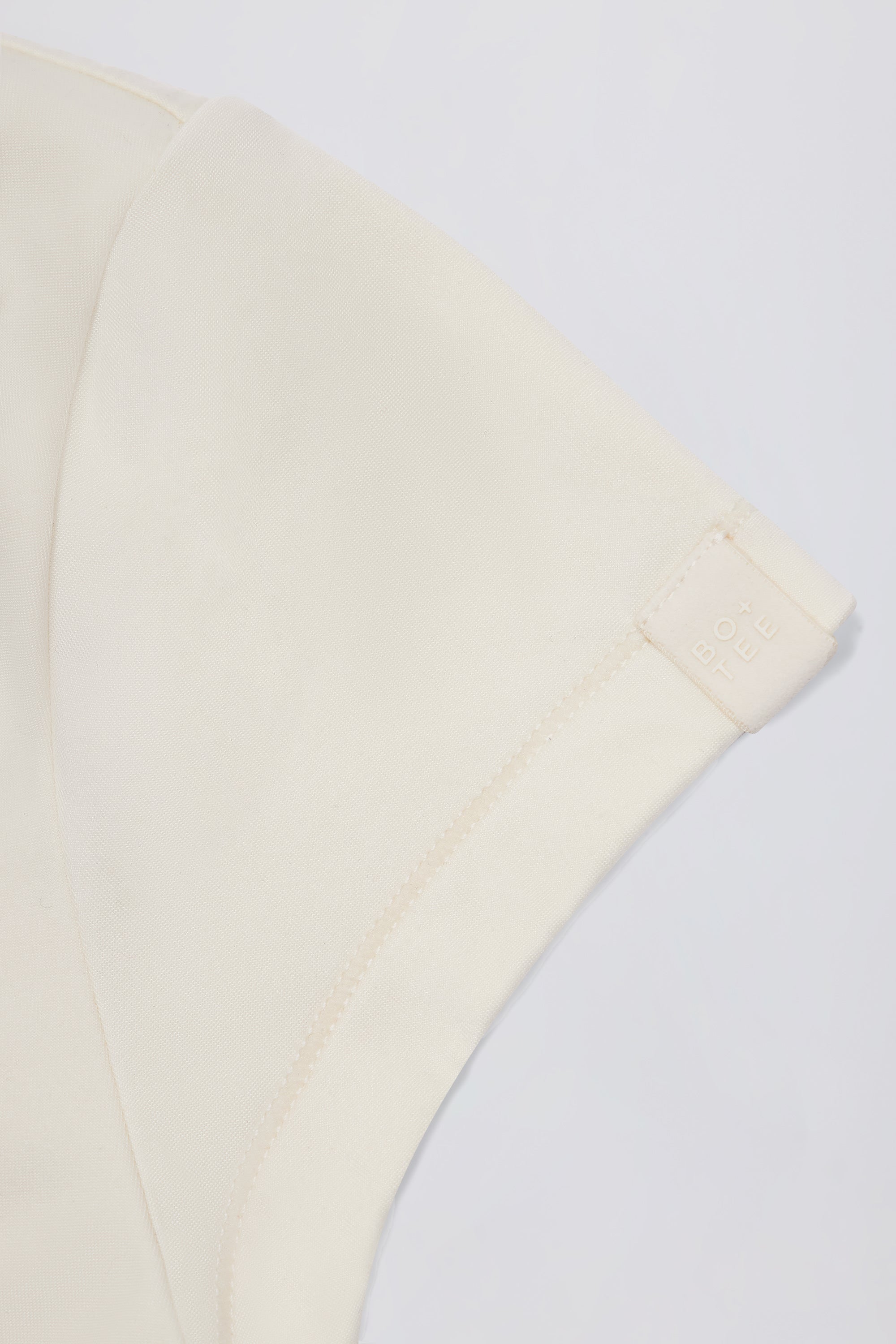Cut-Out Longline T-Shirt in Cream - Image 6