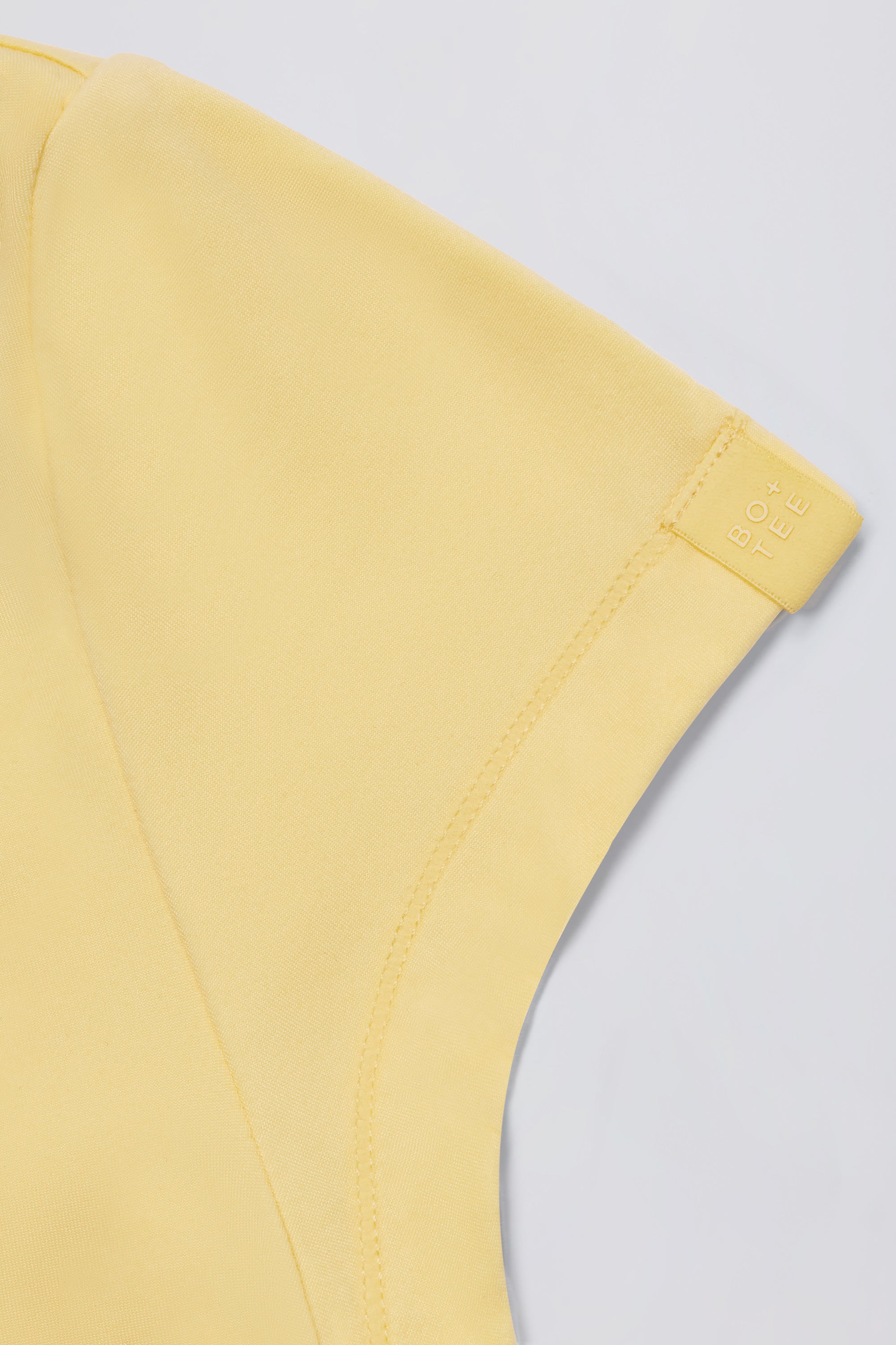 Cut-Out Longline T-Shirt in Lemon - Image 6