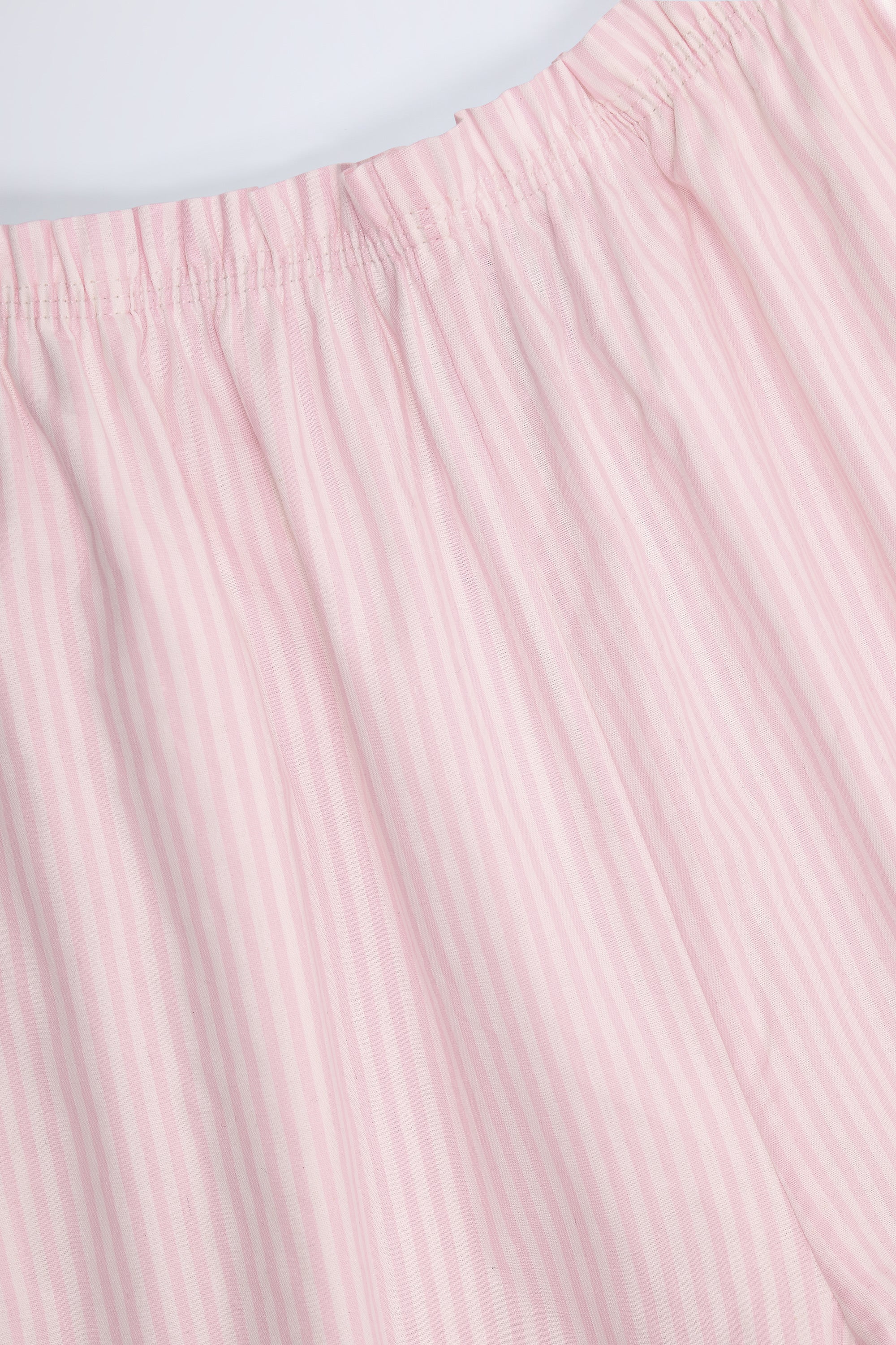 Dalila Mid-Rise Wide-Leg Trousers in Pink & White Stripe - Image 6