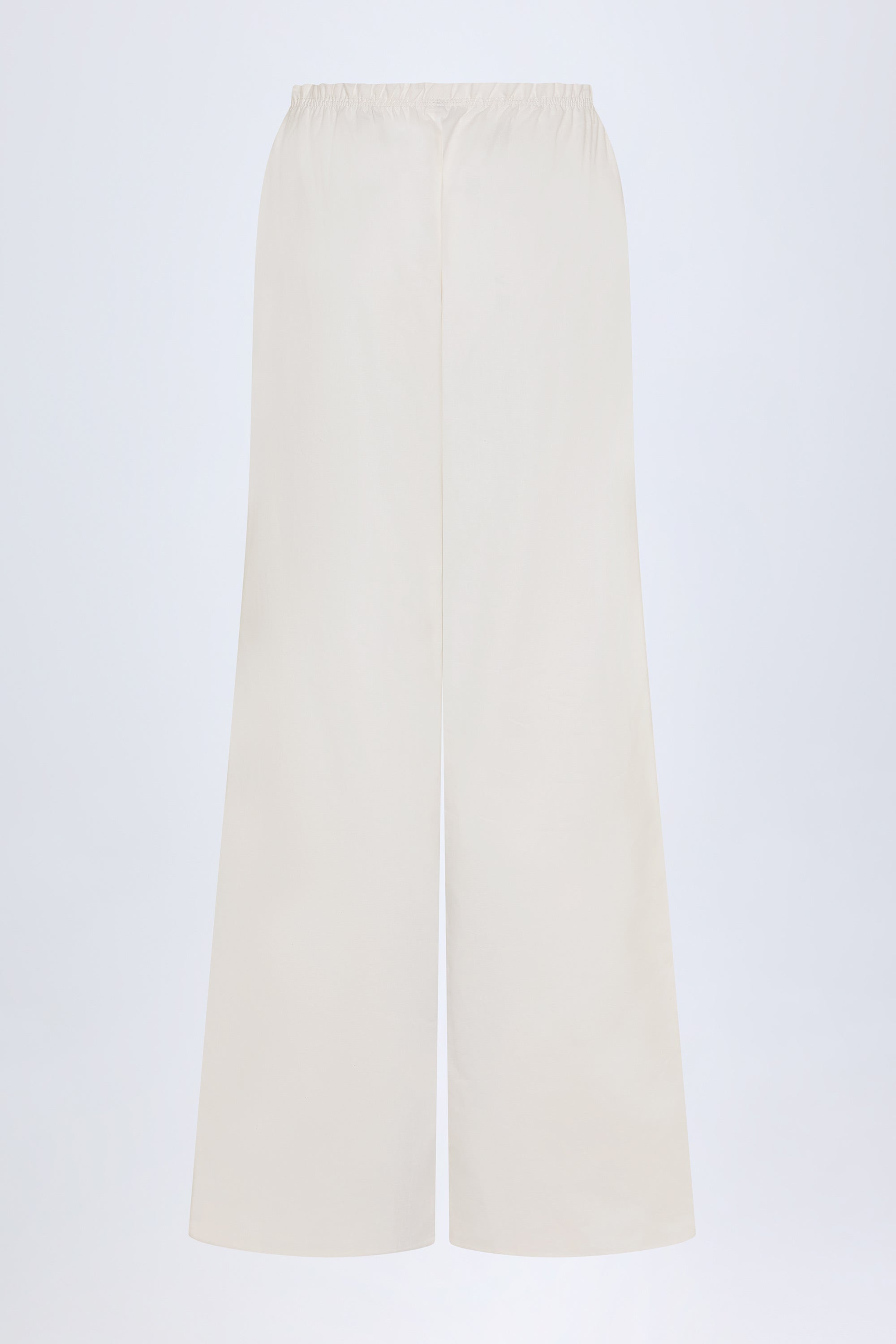 Dalila Mid-Rise Wide-Leg Trousers in White - Image 3