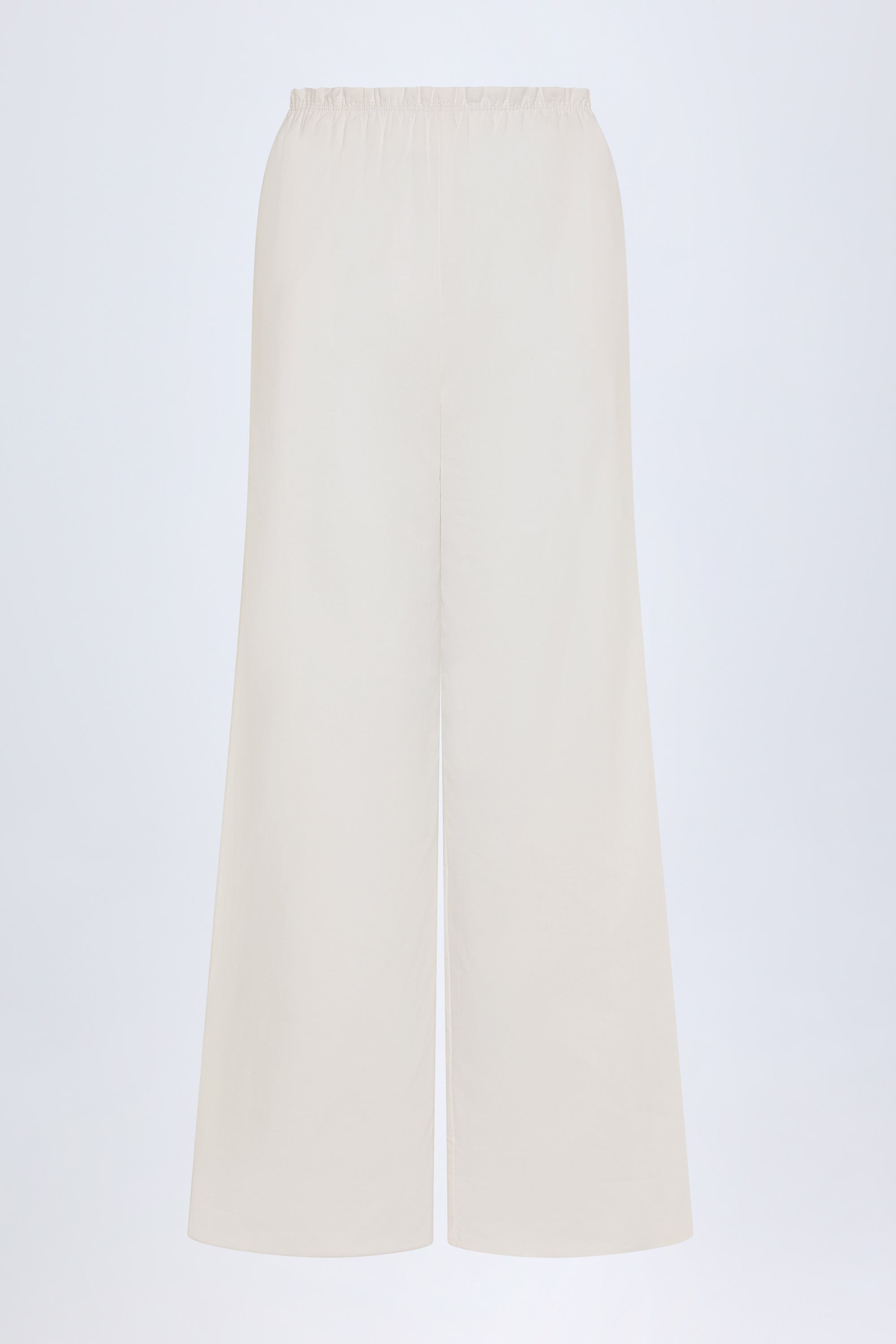 Dalila Mid-Rise Wide-Leg Trousers in White - Image 4