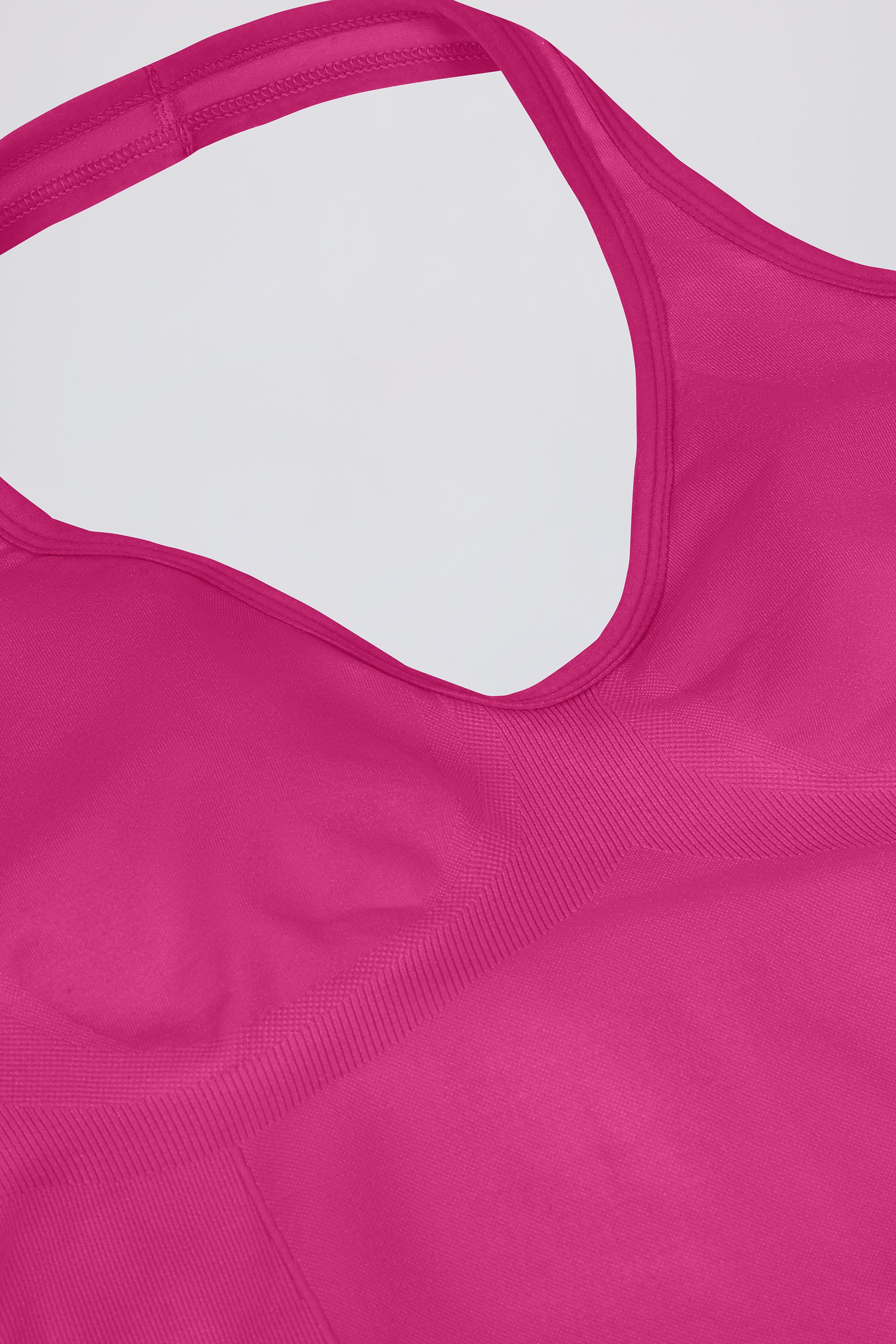 Define Luxe Halterneck Tank Top in Berry - Image 9