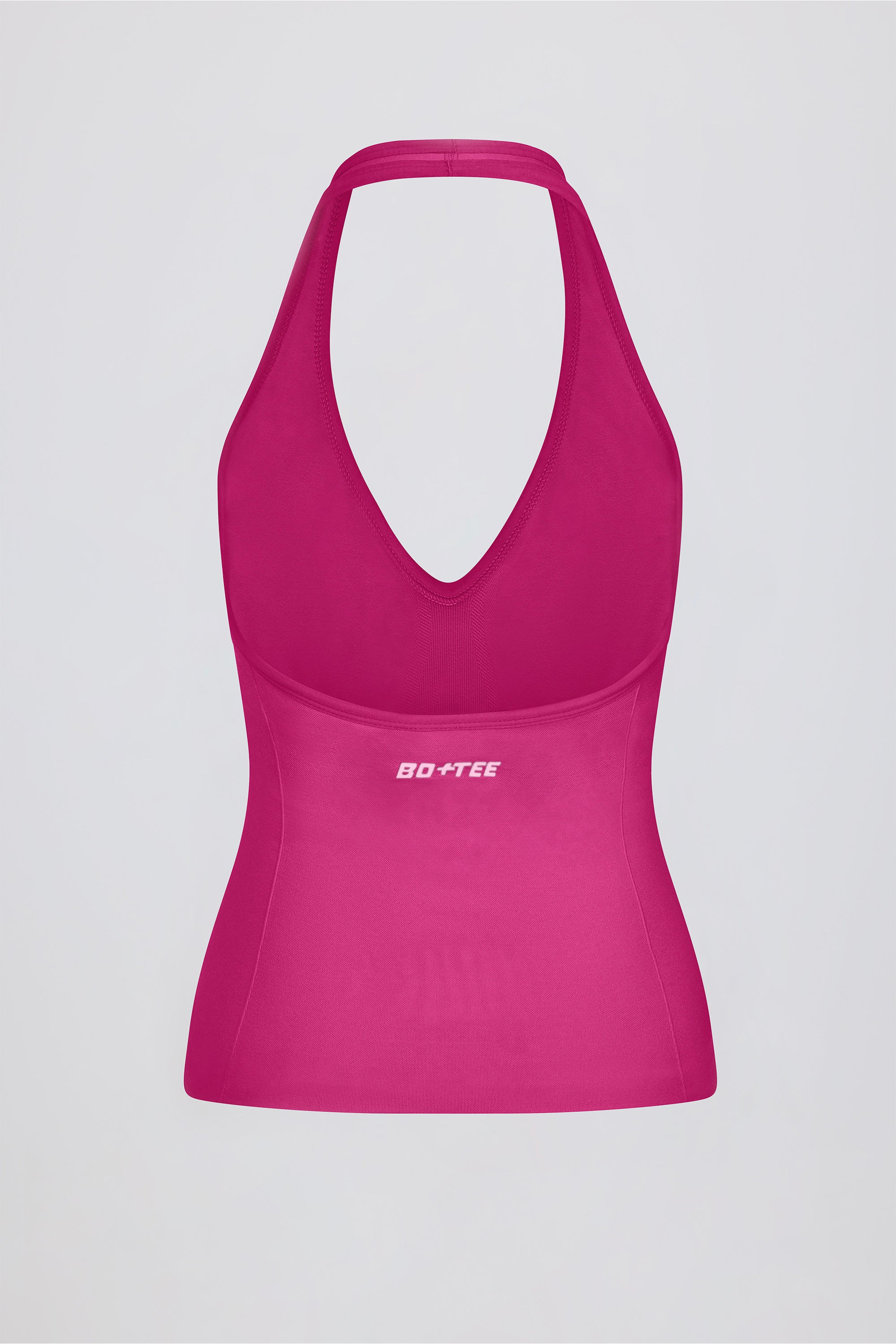 Define Luxe Halterneck Tank Top in Berry - Image 8