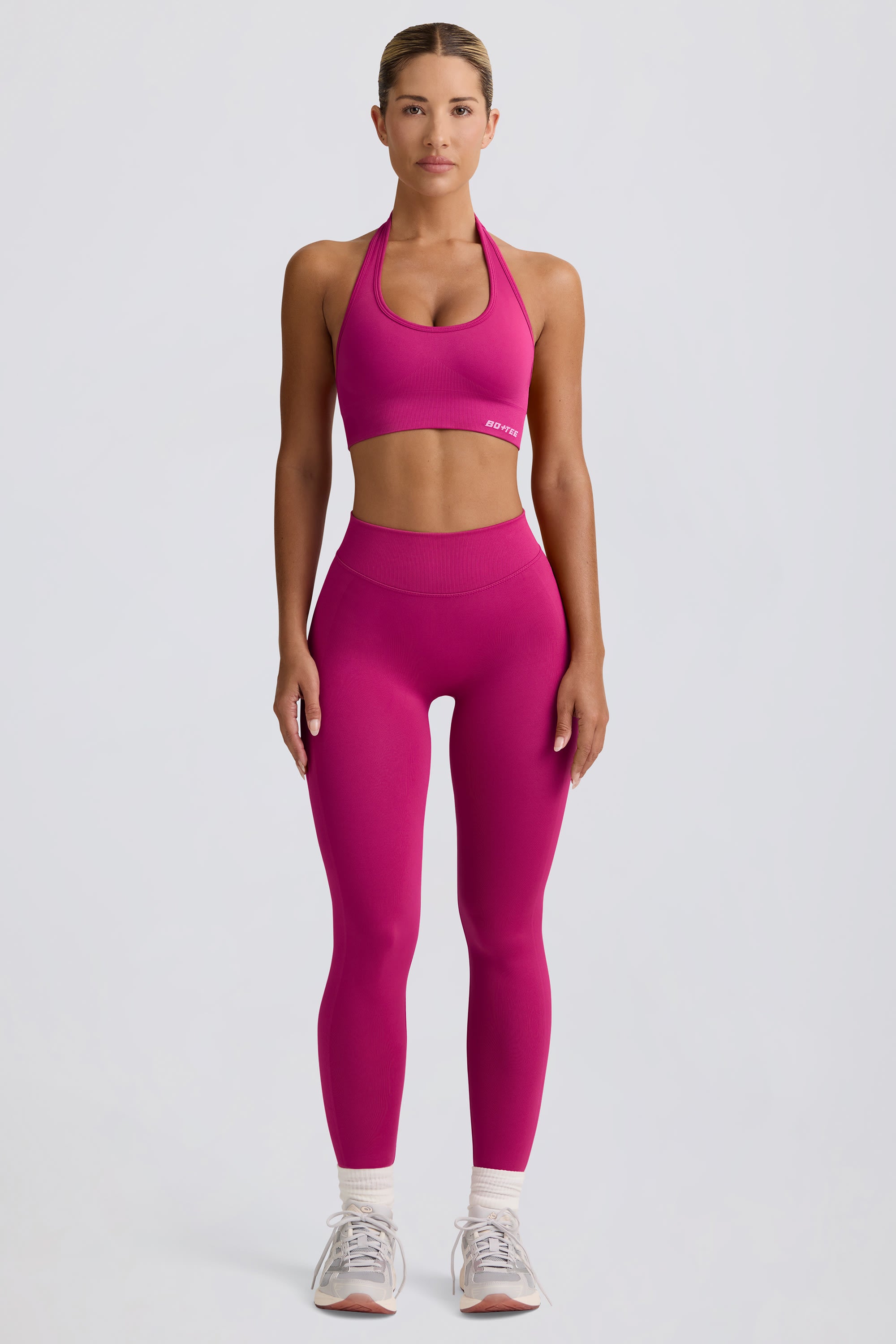 Define Luxe High-Waist Leggings in Berry - Image 2