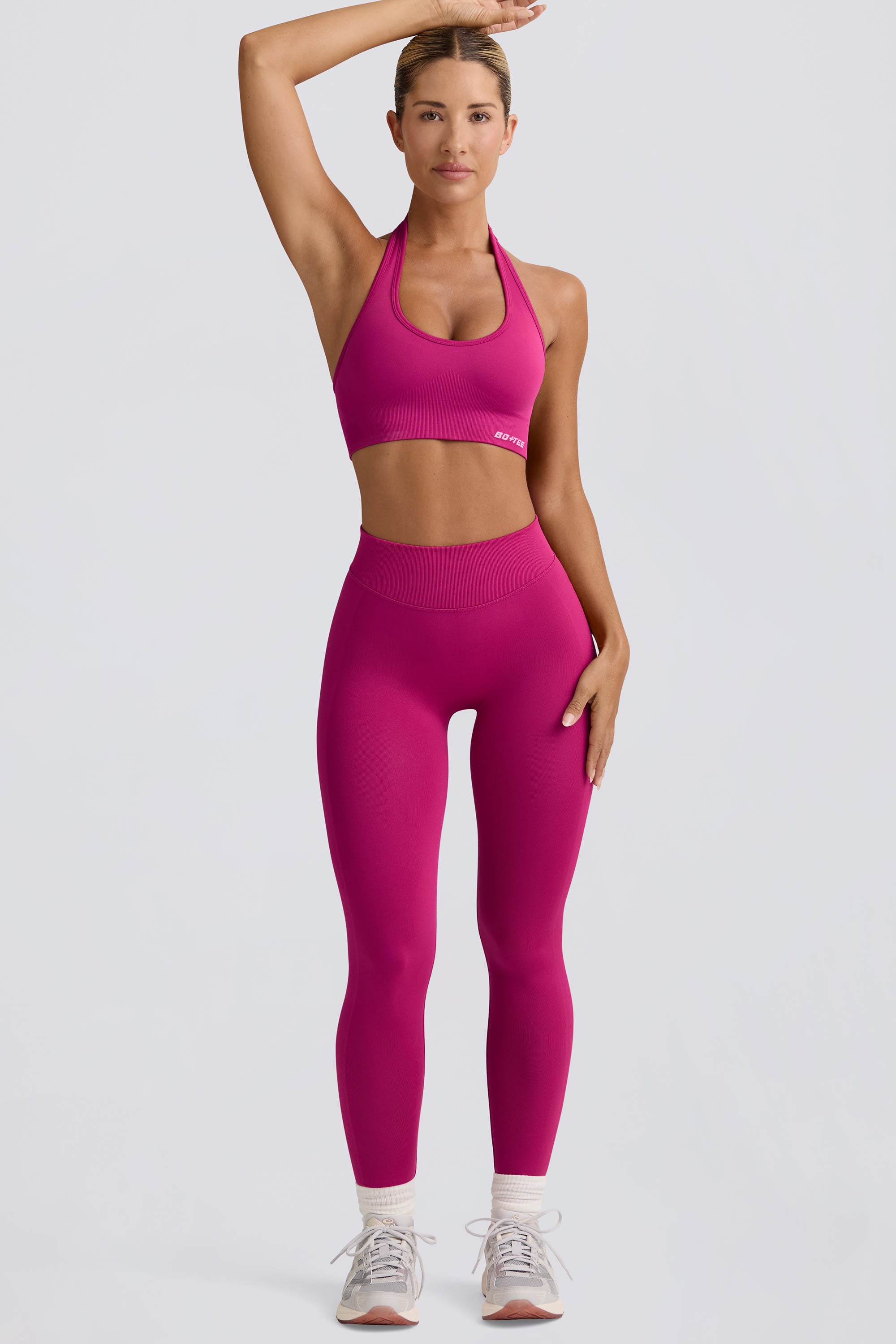 Define Luxe High-Waist Leggings in Berry - Image 6