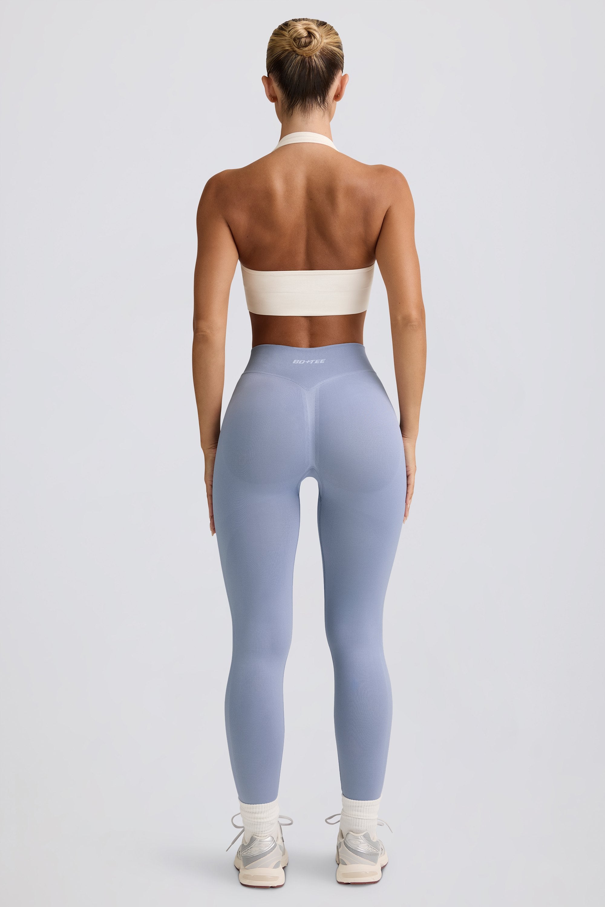 Define Luxe High-Waist Leggings in Blue Grey - Image 3