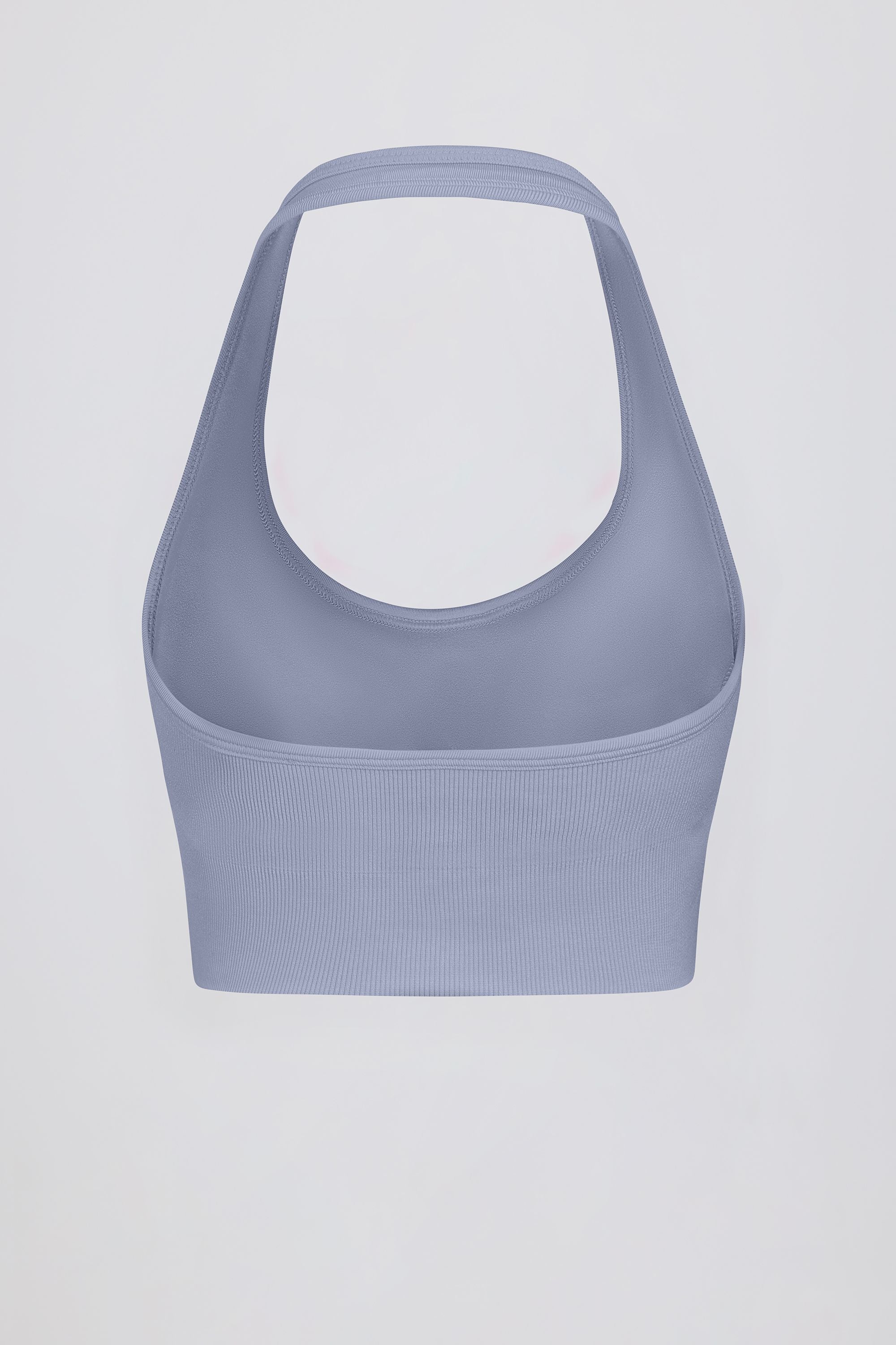 Define Luxe Halterneck Sports Bra in Blue Grey - Image 8