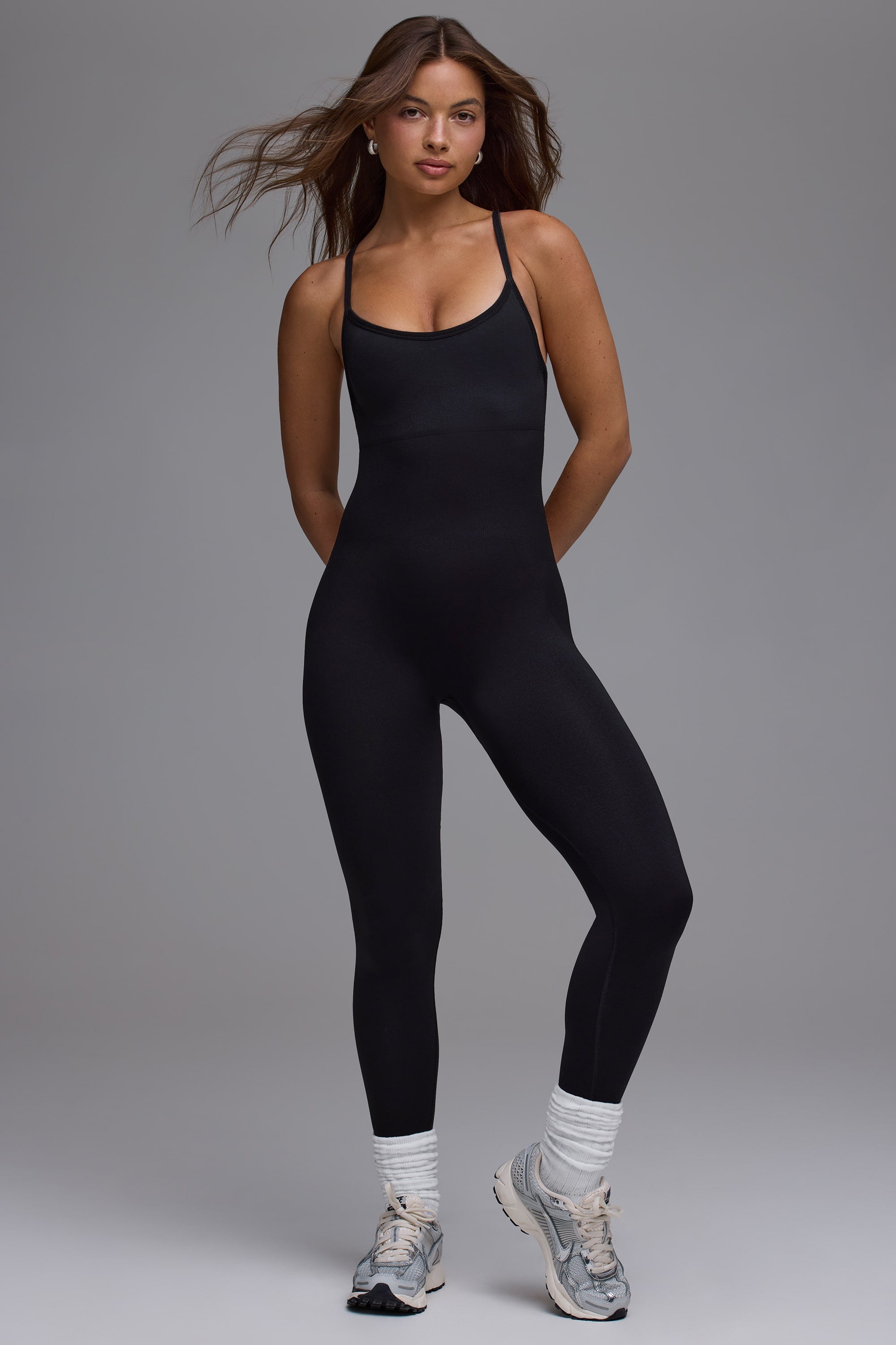 Define Luxe Multiway Open-Back Jumpsuit in Black - Image 5