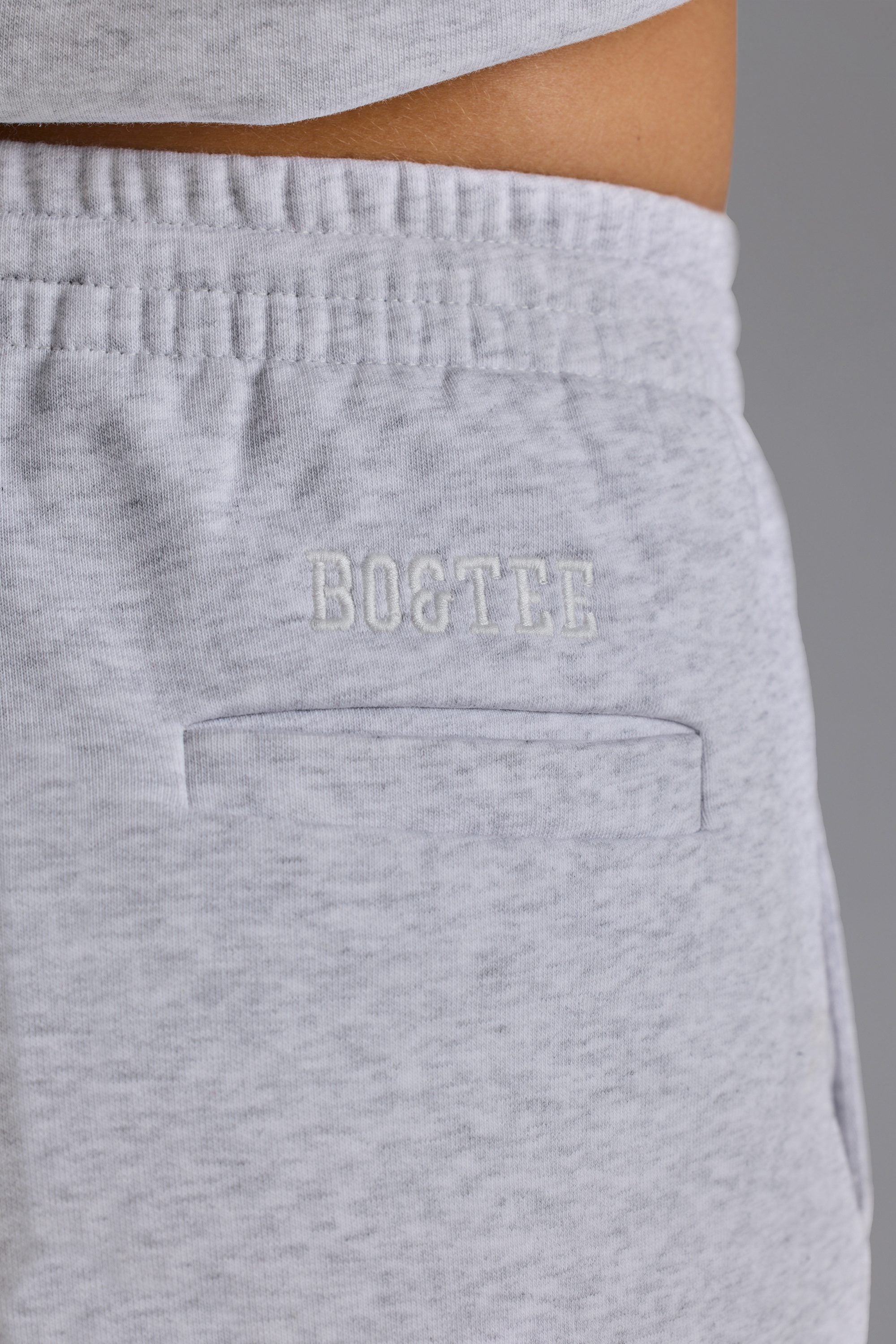 Tall Relaxed Mid-Rise Joggers in Grey Marl - Image 4